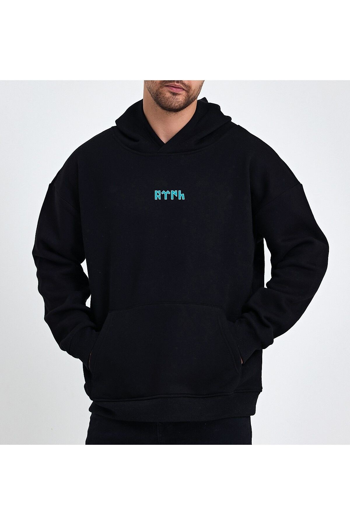 VEK Göktürk Alfabesi  Özel Tasarım Oversize Sweatshirt Hoodie Türk Baskılı v2