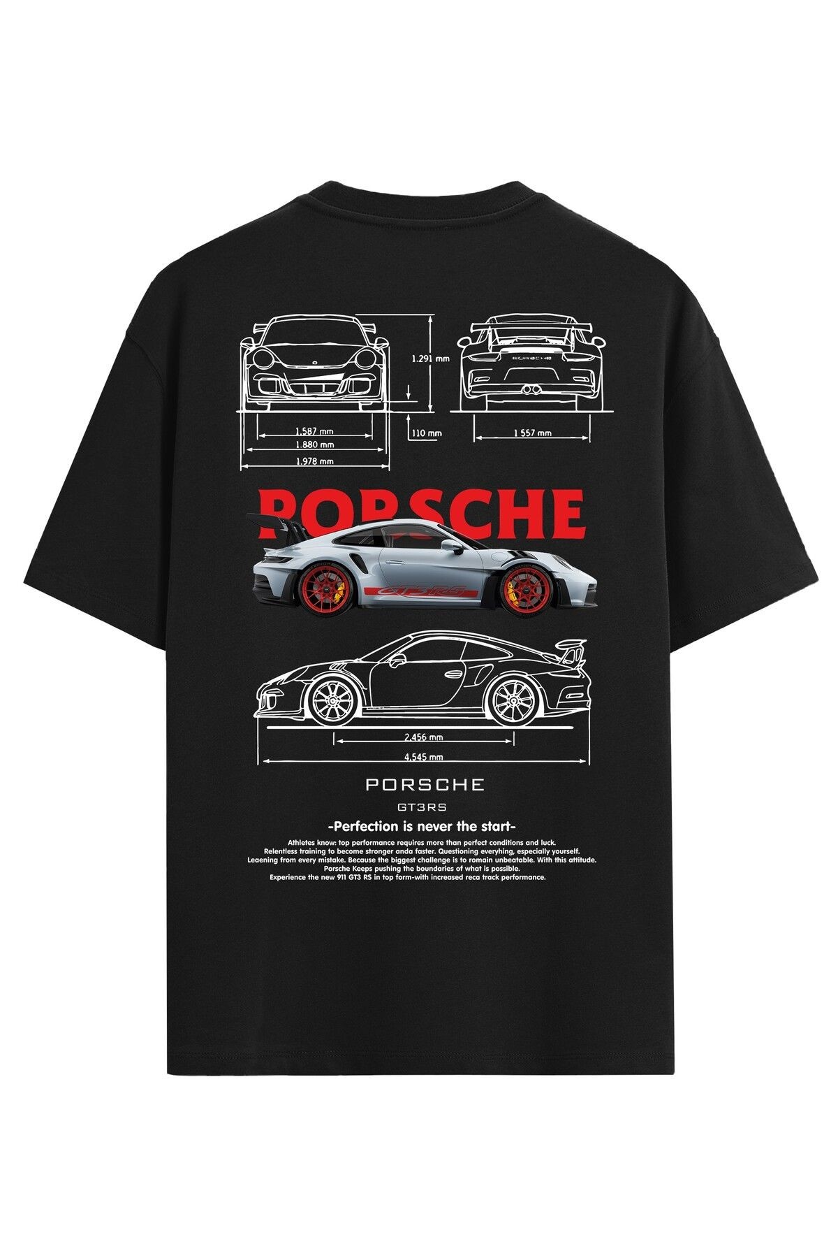 Porsche Çocuk T-Shirt  %100 Pamuk Araba Baskılı