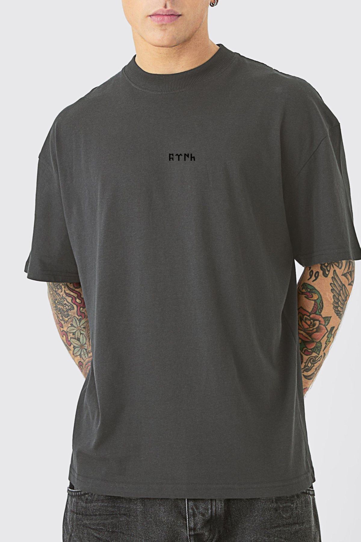 VEK Göktürk Alfabesi Özel tasarım Oversize T-shirt Orhun yazıtları Türk Baskılı