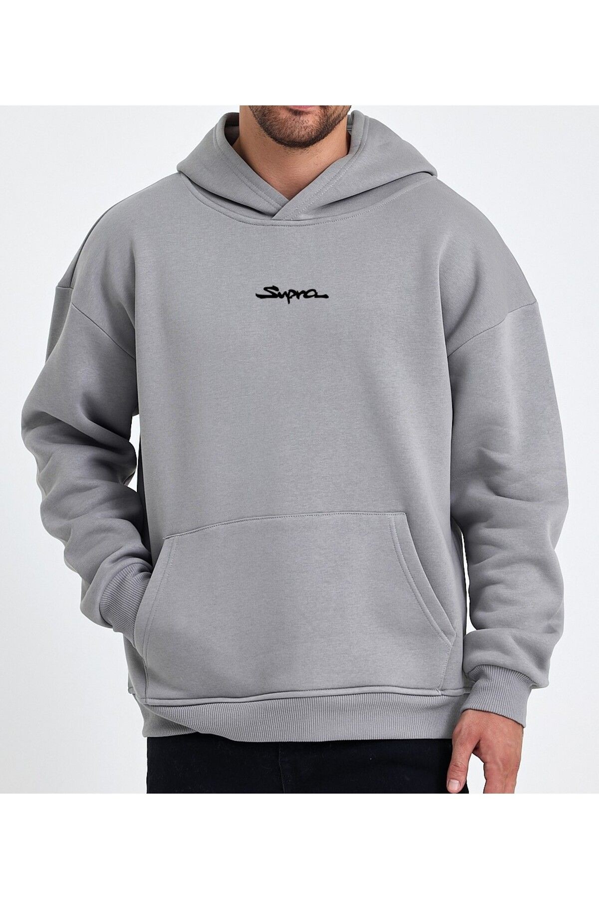 VEK Oversize Sweatshirt Hoodie Unisex Araba Baskılı Spr
