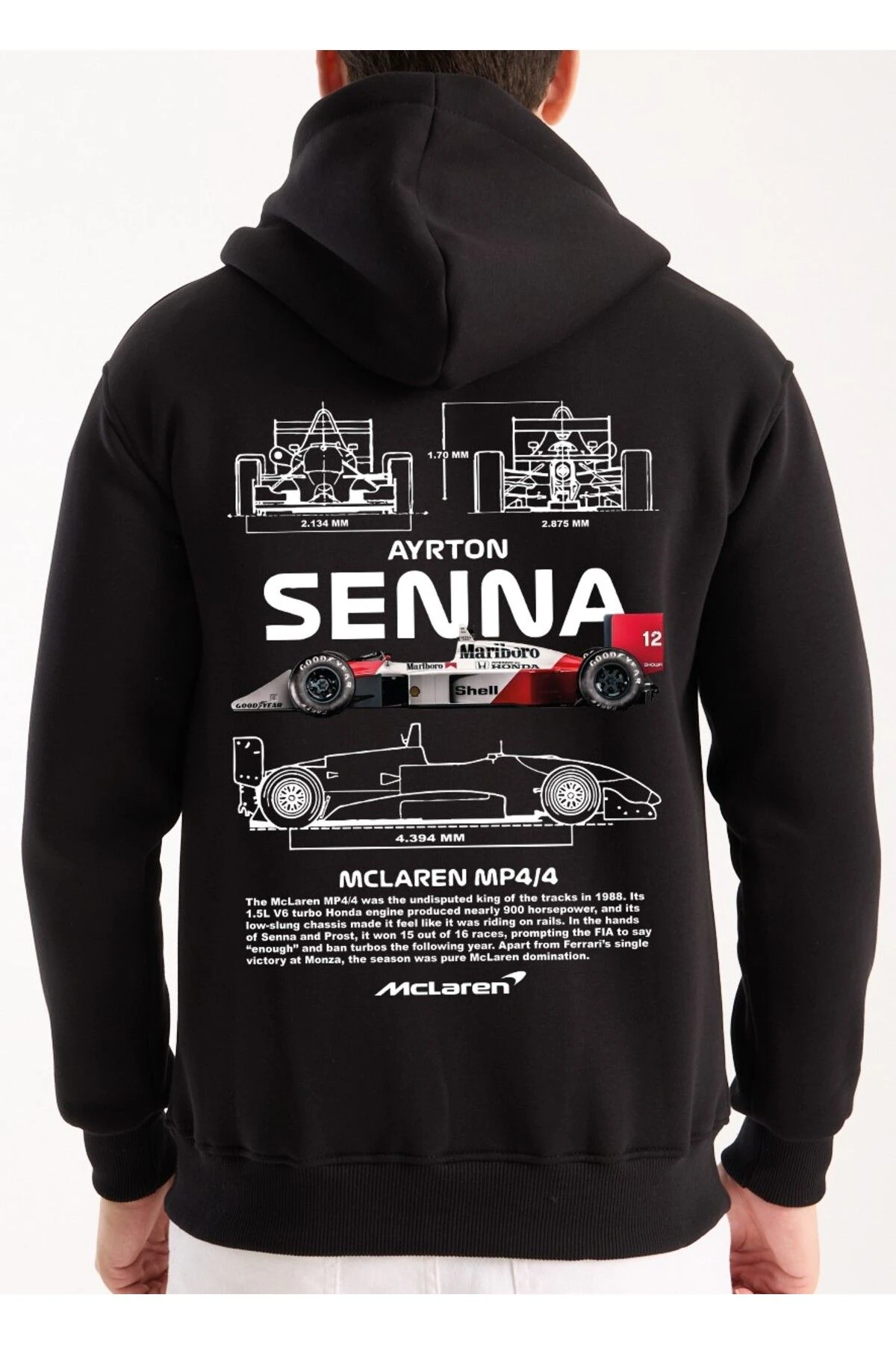 Oversize Sweatshirt Hoodie F1 senna