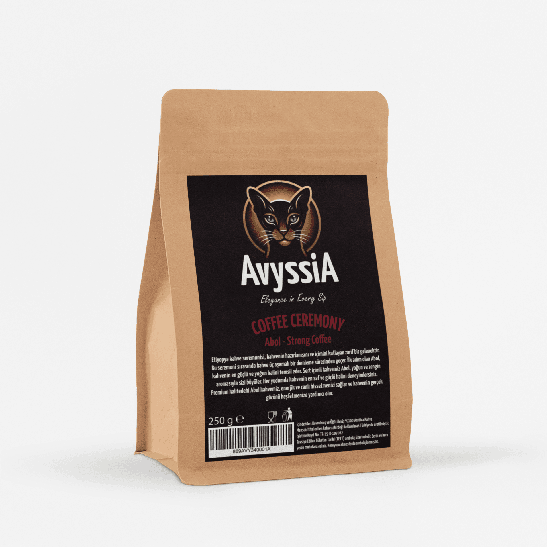 AvyssiA Abol Strong Coffee - Öğütülmüş Filtre Kahve 250 g