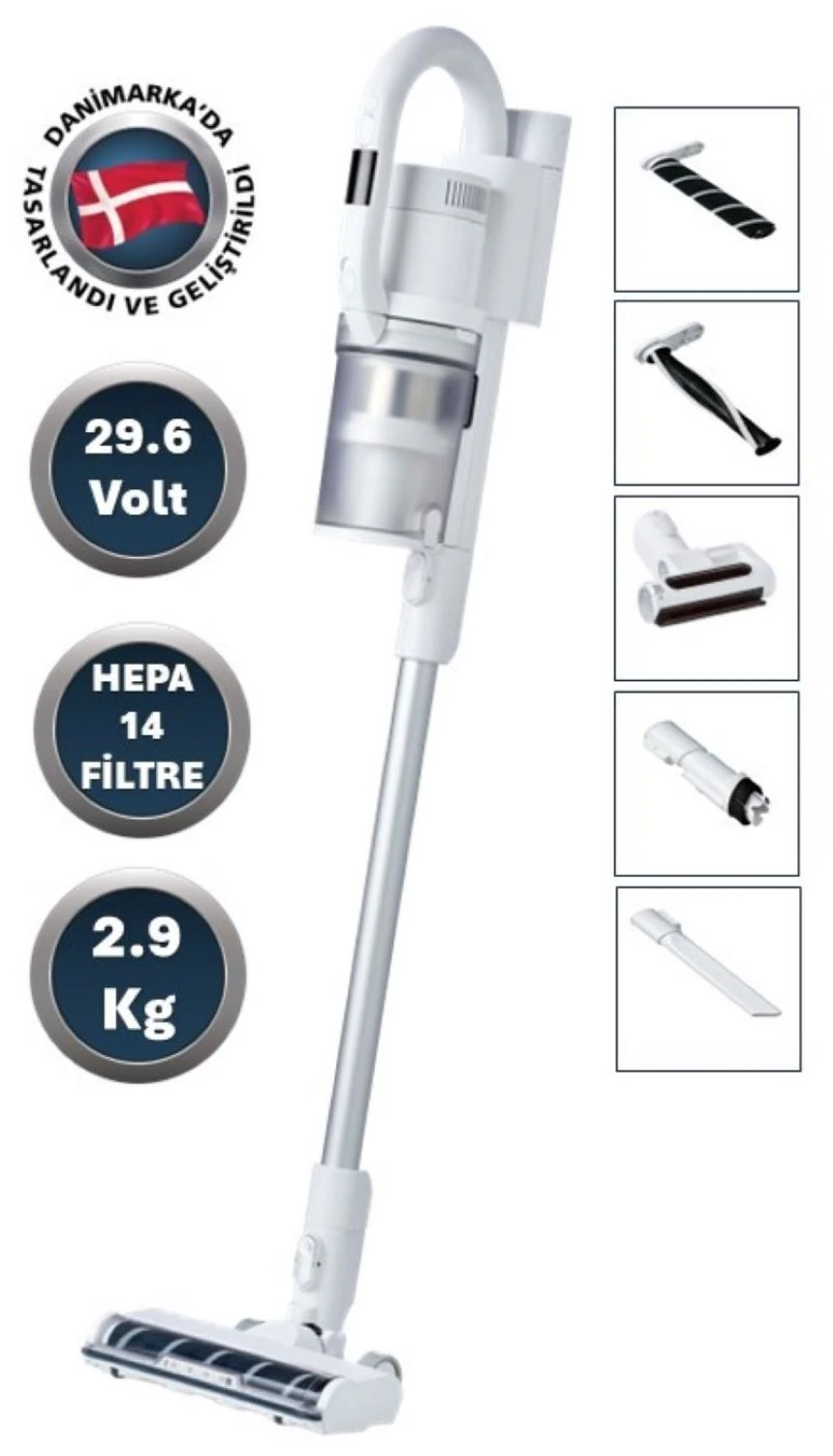 NILFISK S1 ALLERGY - HEPA 14 FİLTRELİ DİKEY ŞARJLI SÜPÜRGE