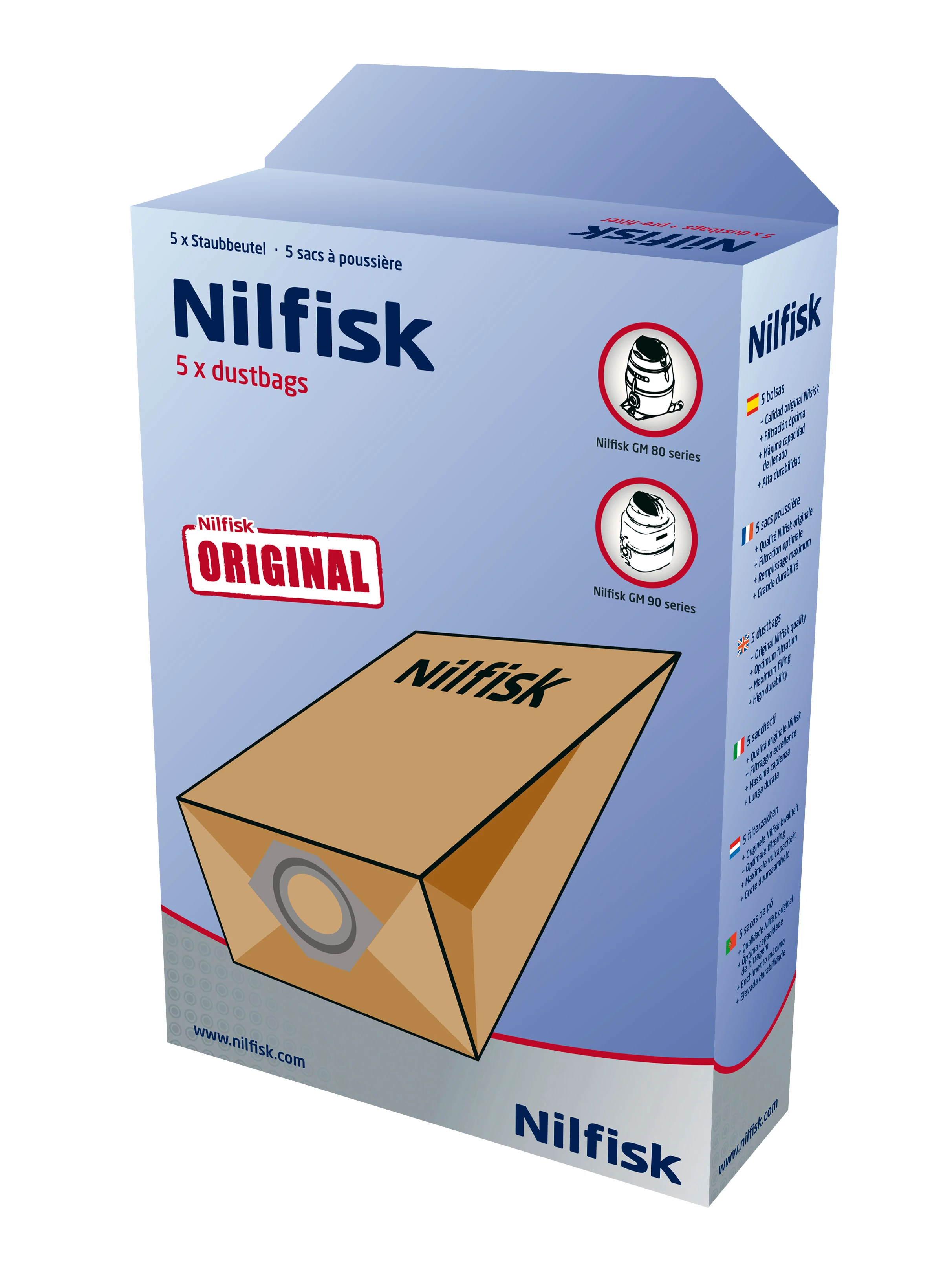 NILFISK GM 80  5' LI TOZ TORBASI 6,5L /GM 80 C
