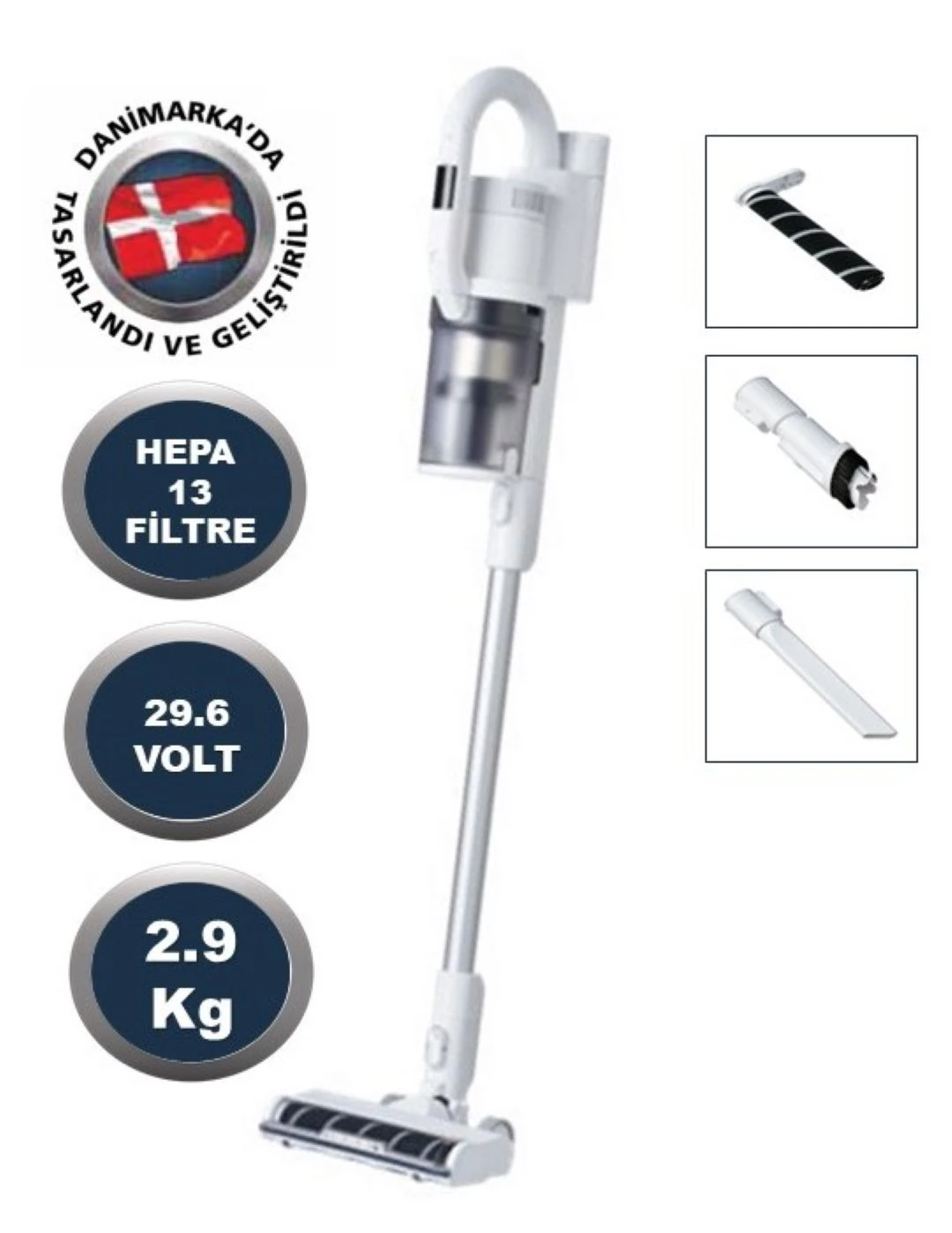 NILFISK S1 HOME - HEPA 13 FİLTRELİ DİKEY ŞARJLI SÜPÜRGE