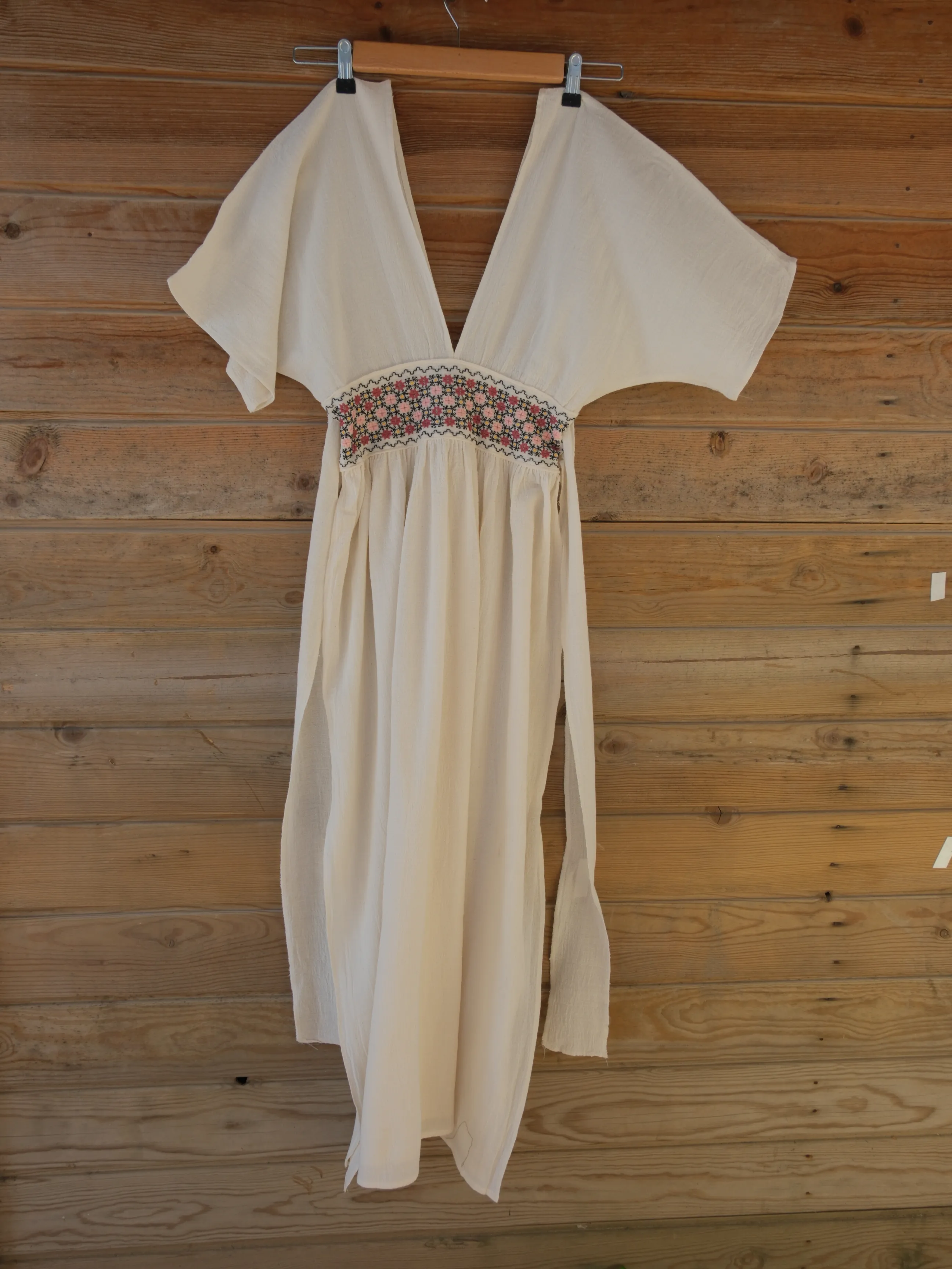 Kemer Nakışlı Kadın Elbise / Şile Bezi