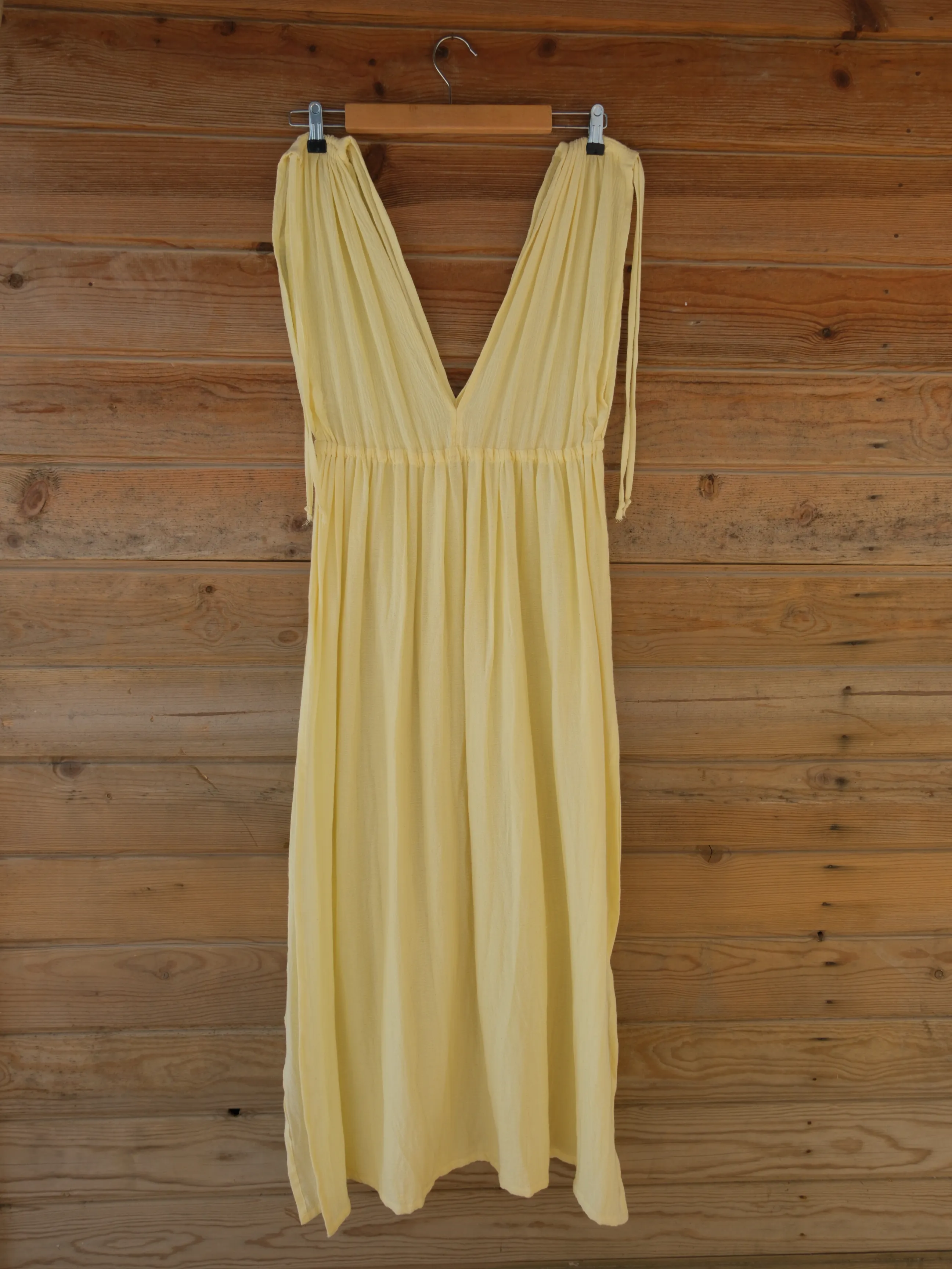 Omuz Büzgülü Kadın Elbise / Şile Bezi