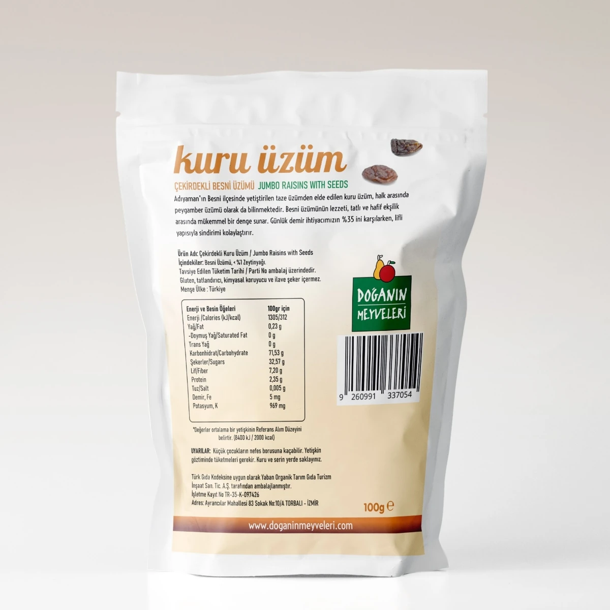 Adıyaman Besni Üzümü / Kuru Üzüm (100 gram)