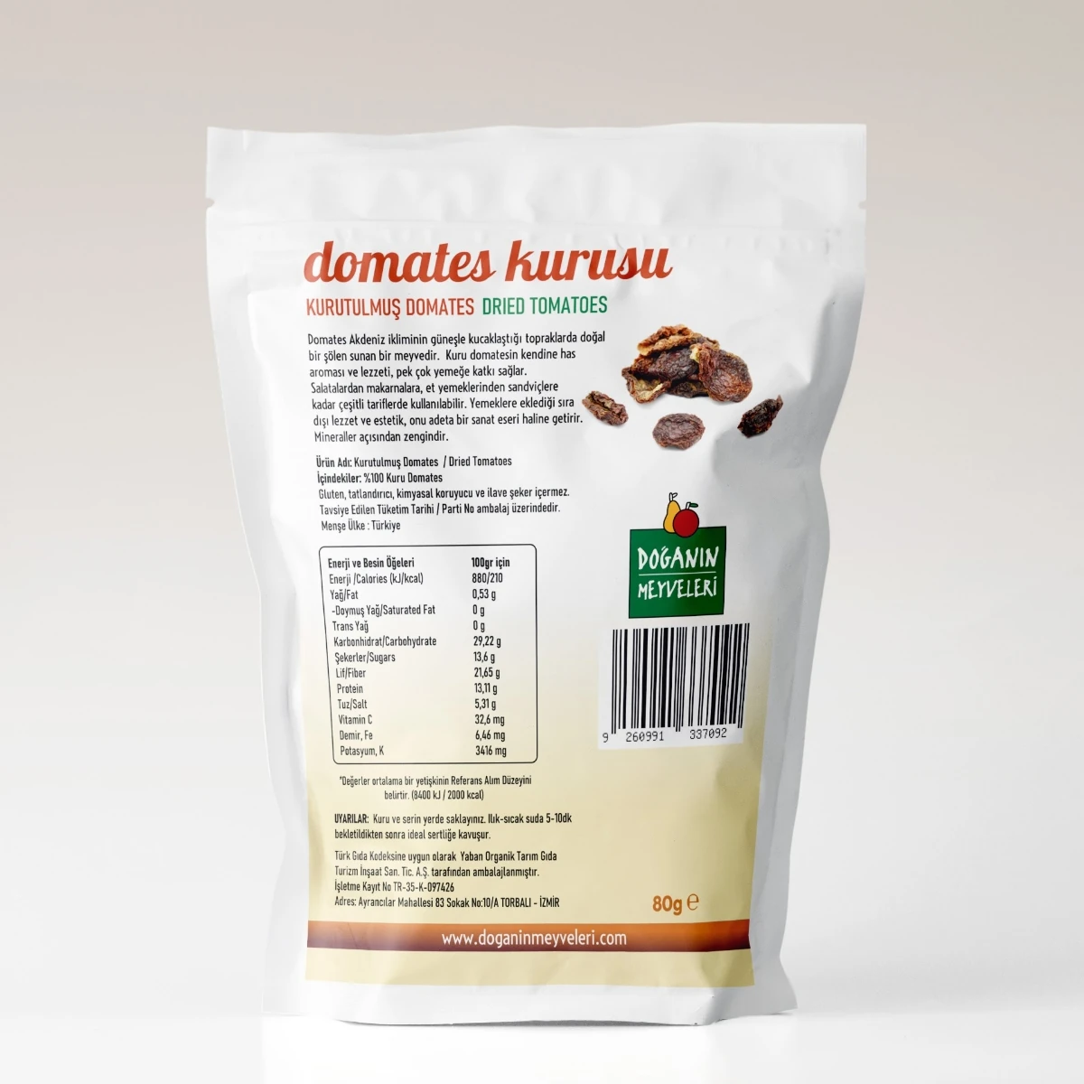Torbalı Kuru Domatesi (80 gram)