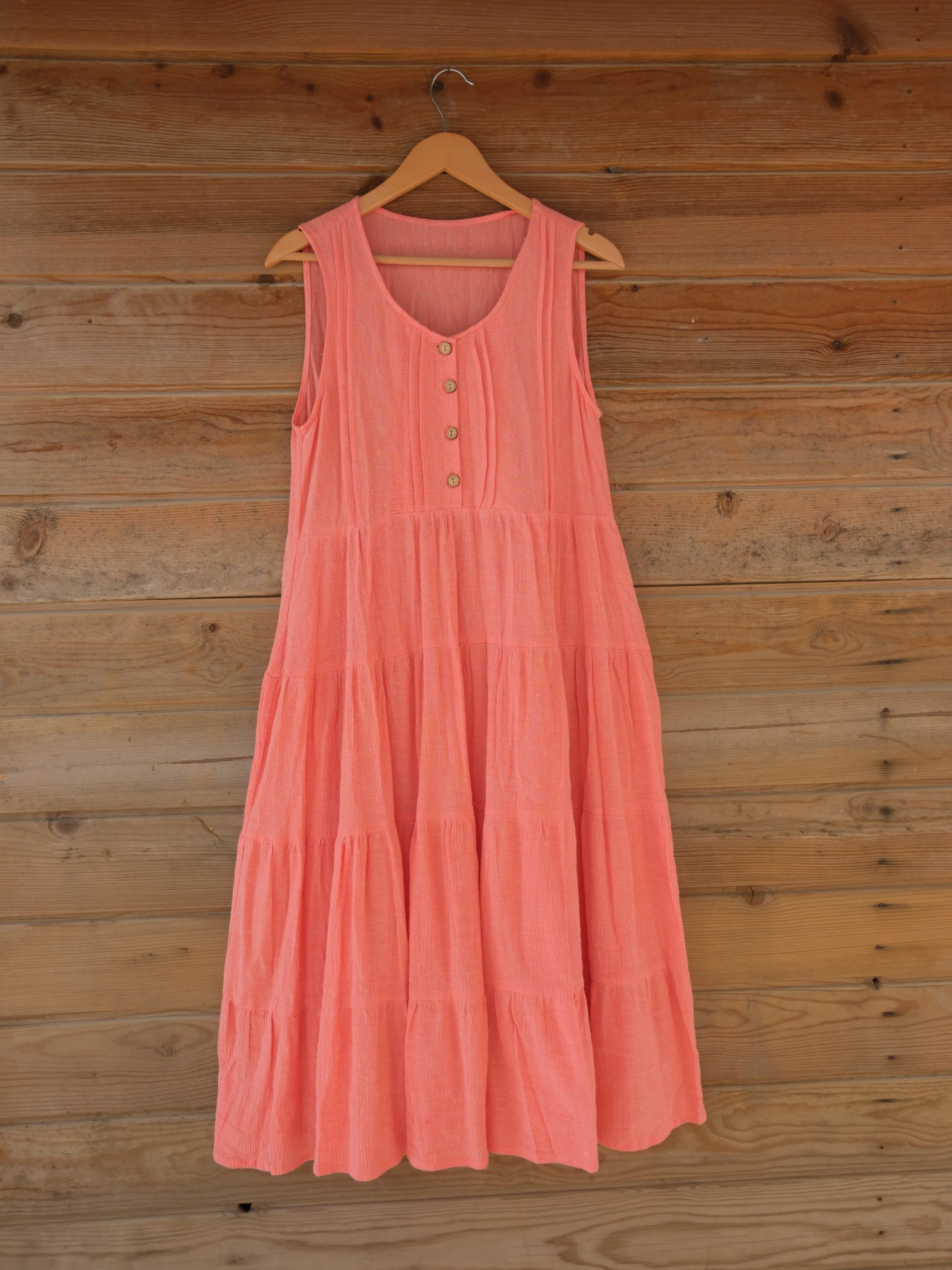 Nervürlü Kadın Elbise / Şile Bezi