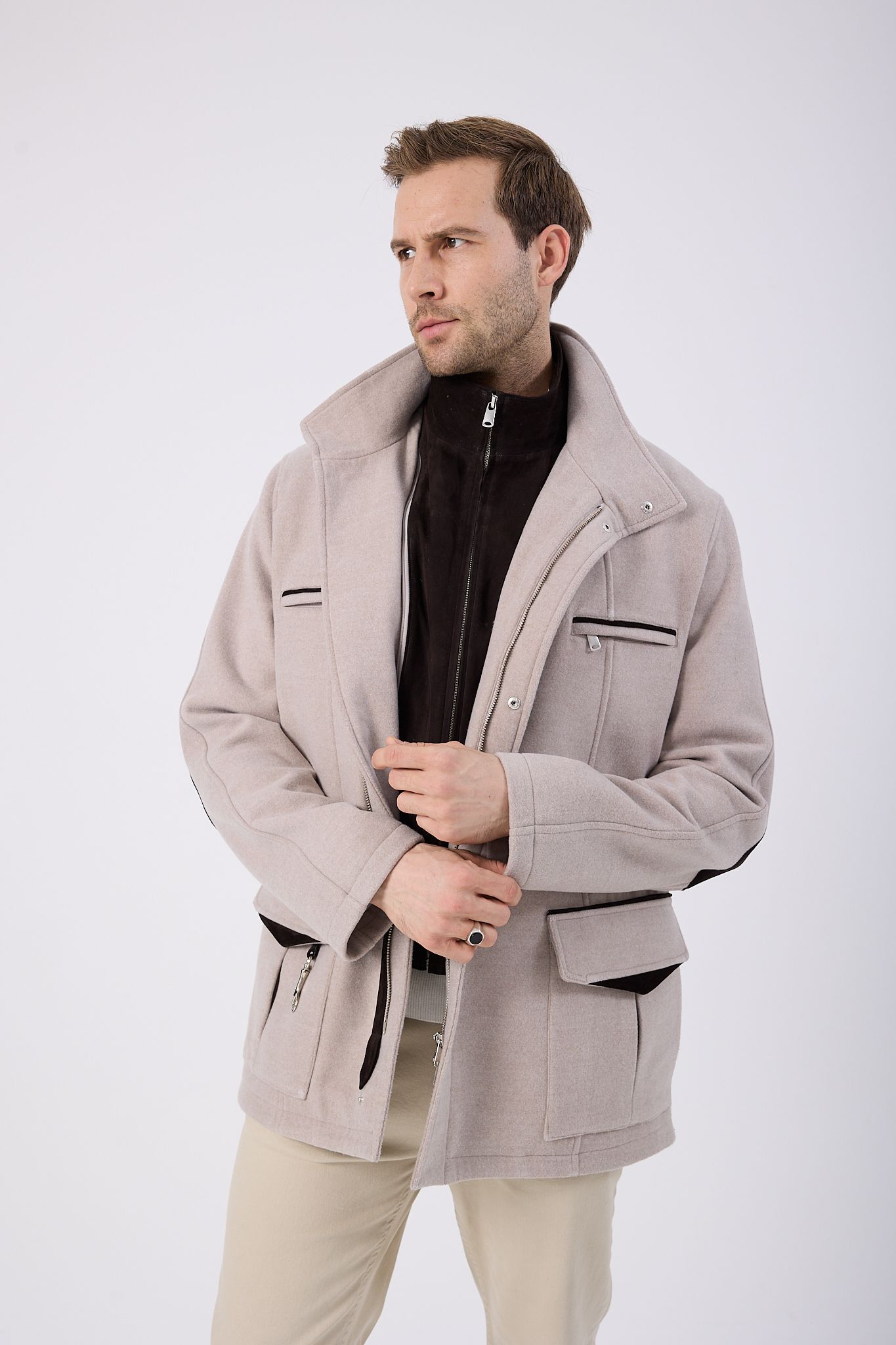 Vicuna Men's Fabric Jacket