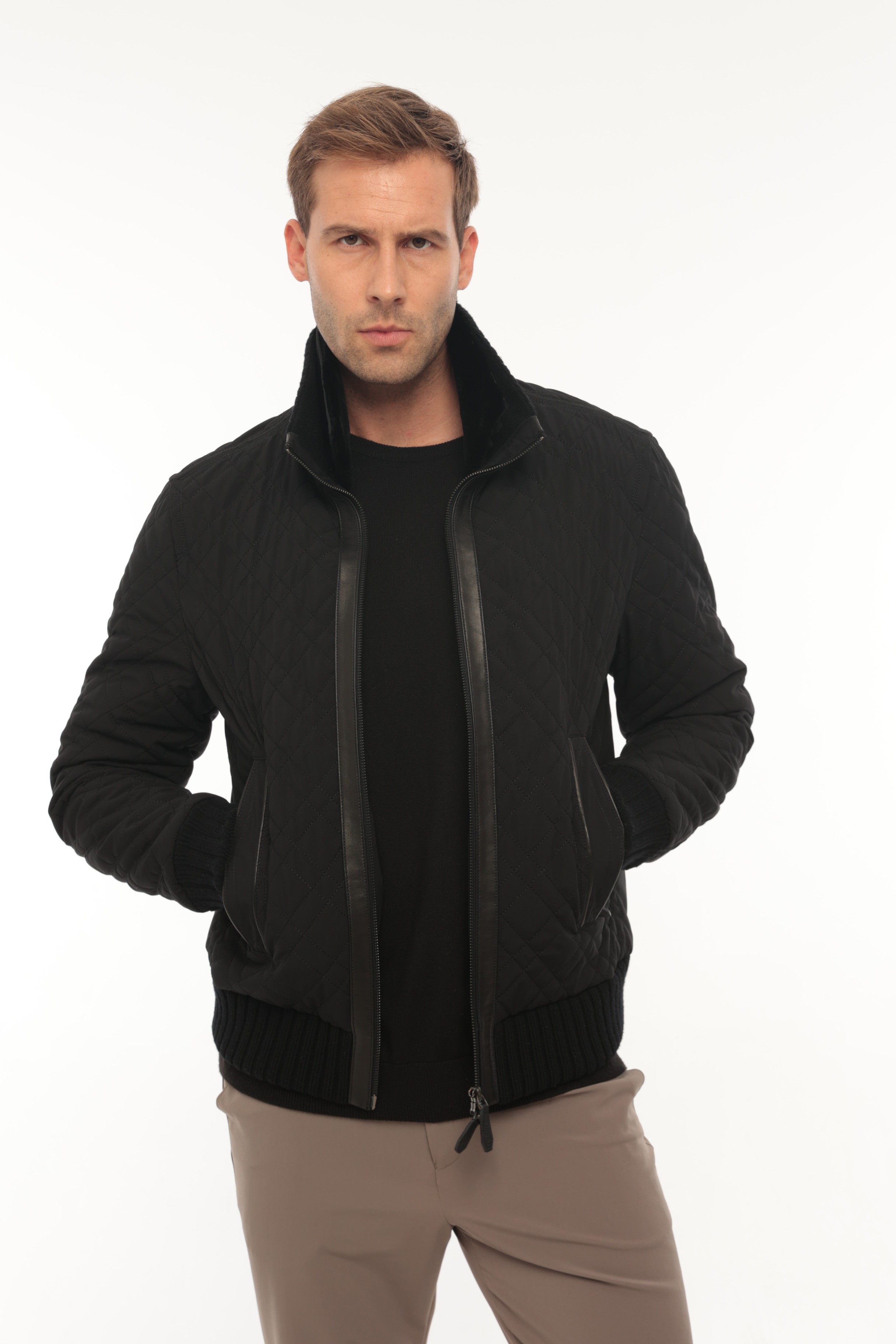 Vicuna Men's Fabric Jacket