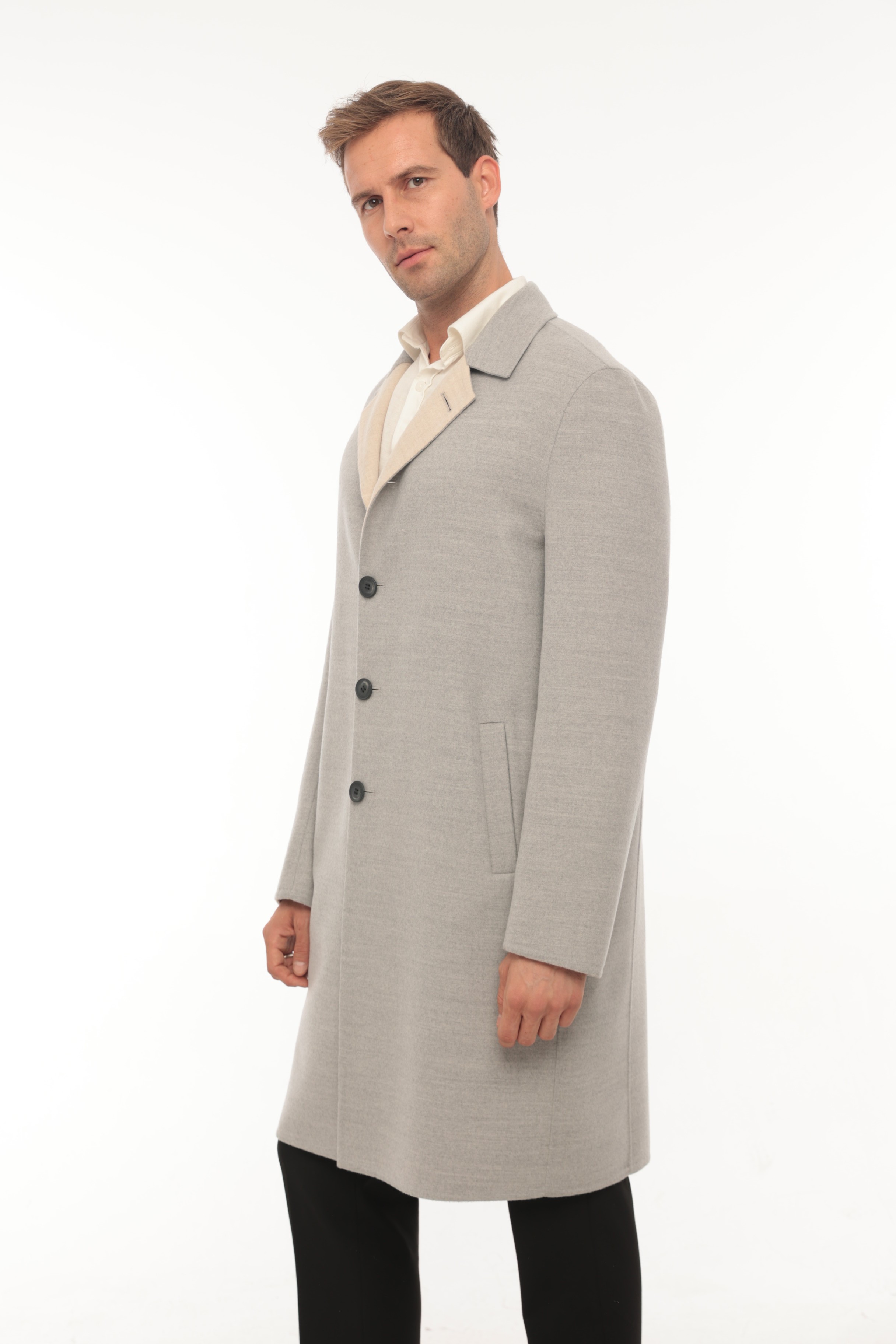 Vicuna Men's Loro Piana Fabric Coat