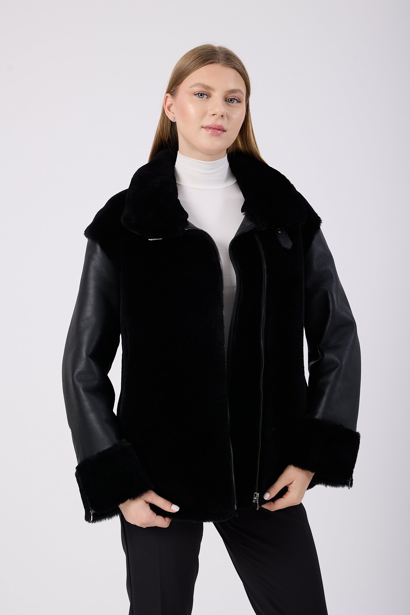 Vicuna Women's Lamb Fur Jacket