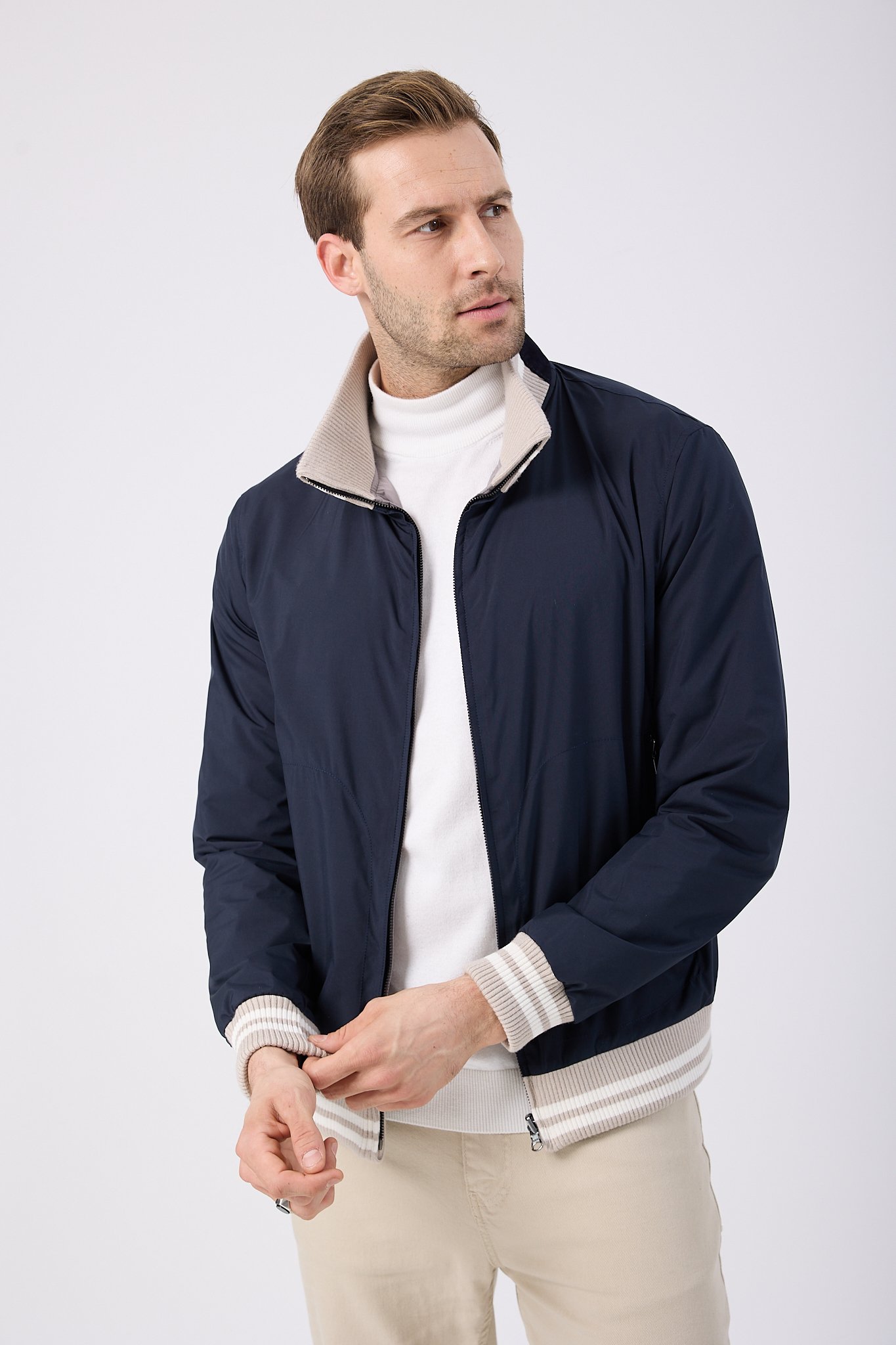 Vicuna Men's Fabric Jacket