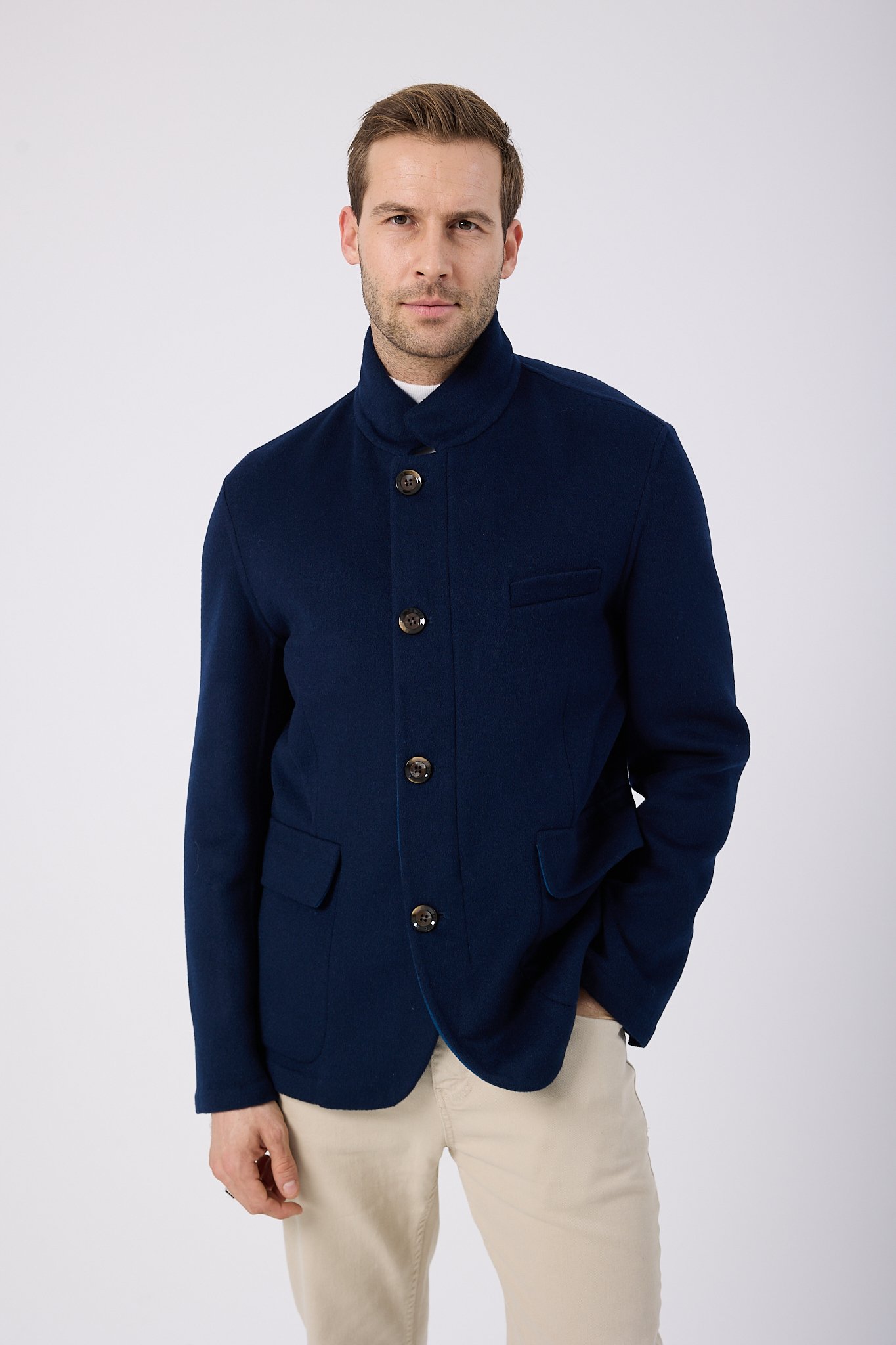 Vicuna Men's Fabric Coat