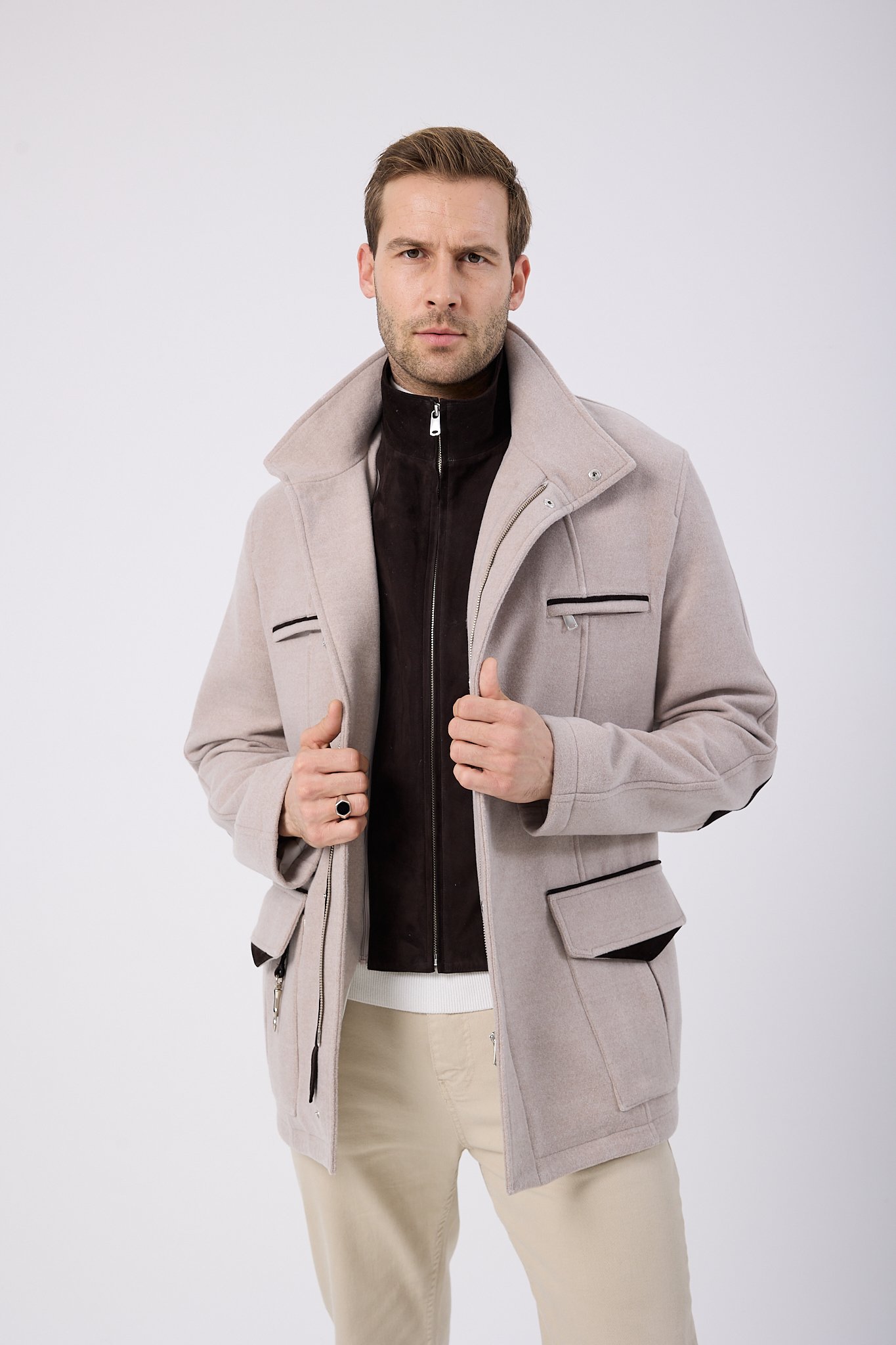 Vicuna Men's Fabric Jacket