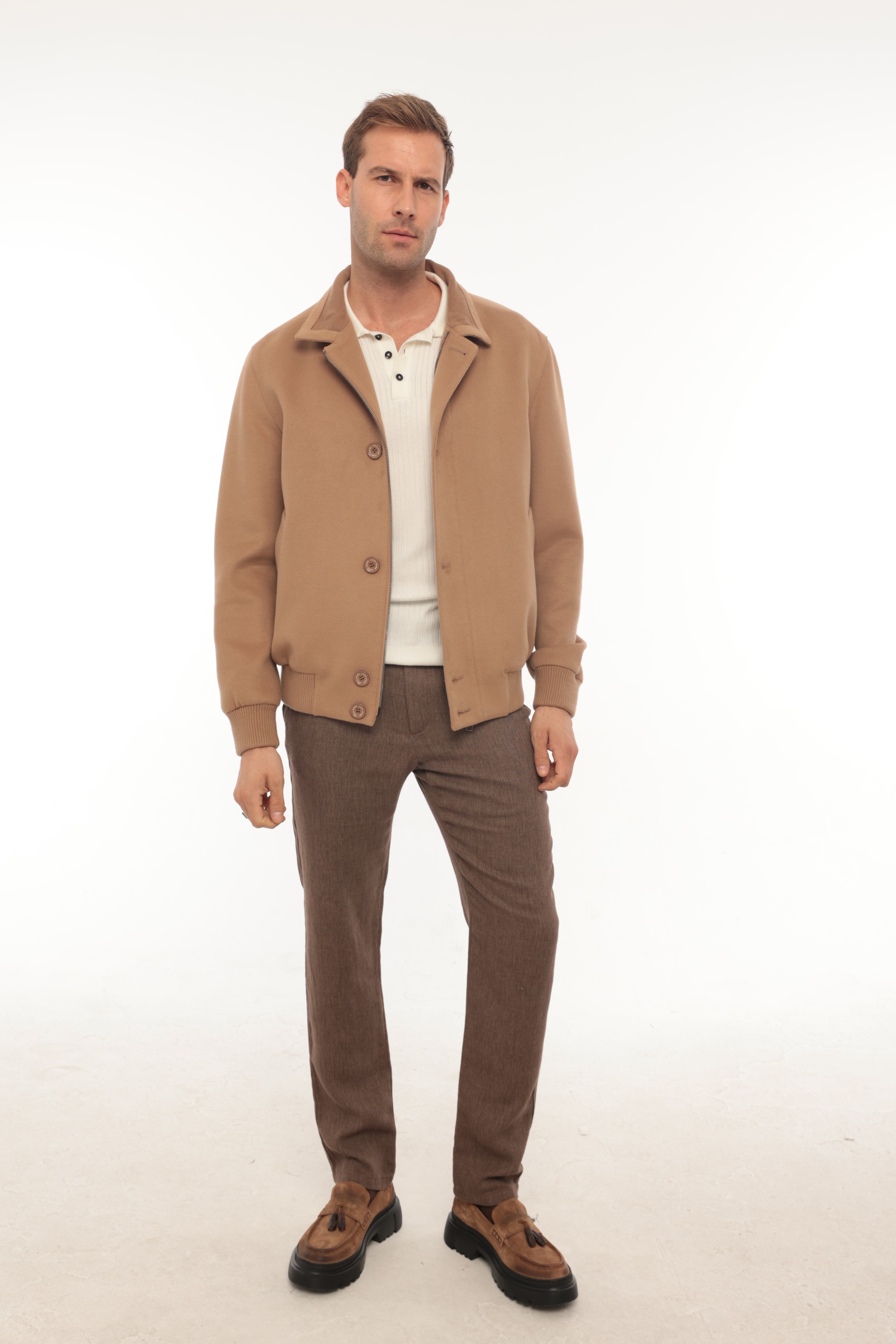 Vicuna Men's Fabric Jacket