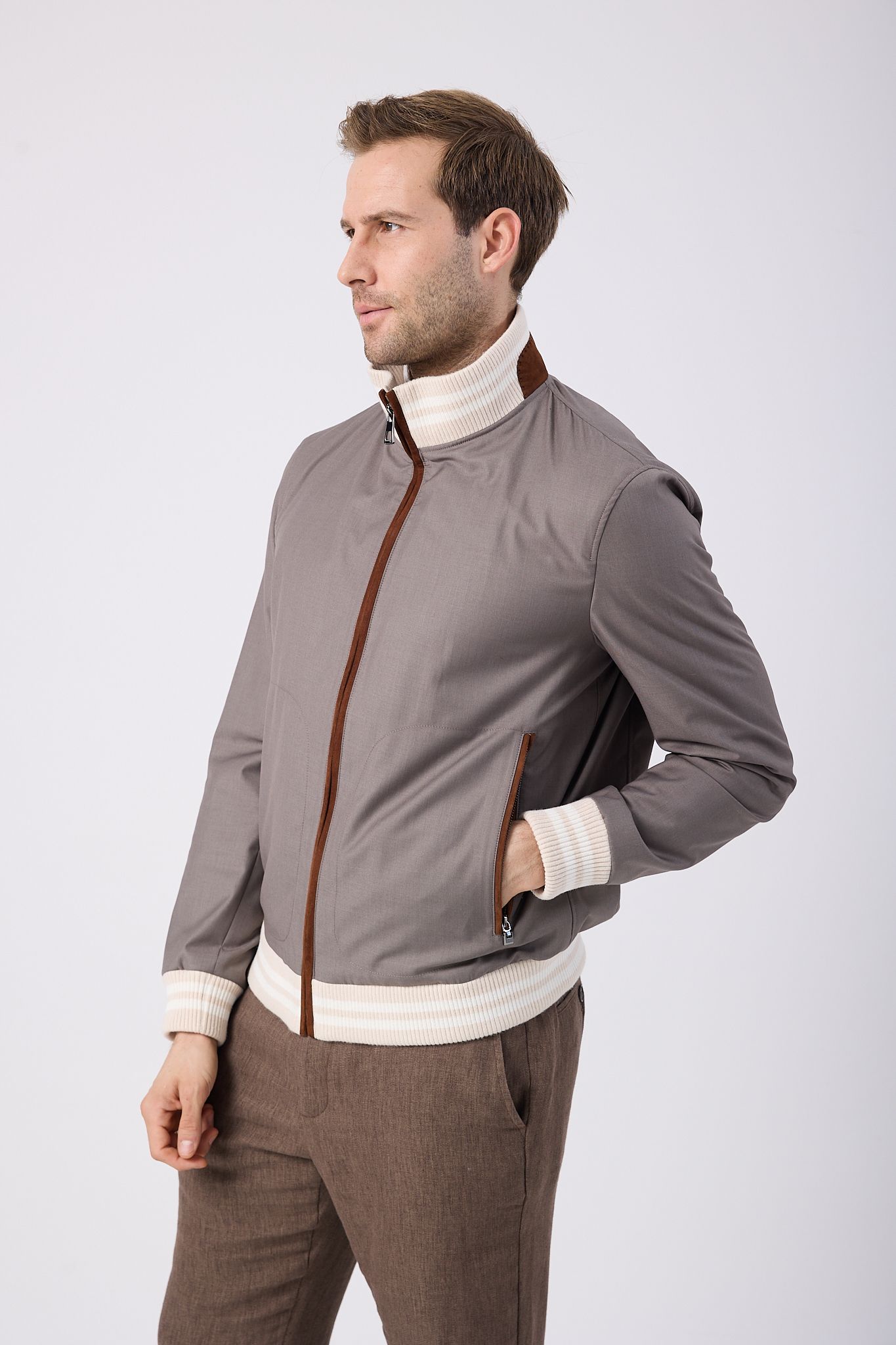 Vicuna Men's Fabric Jacket