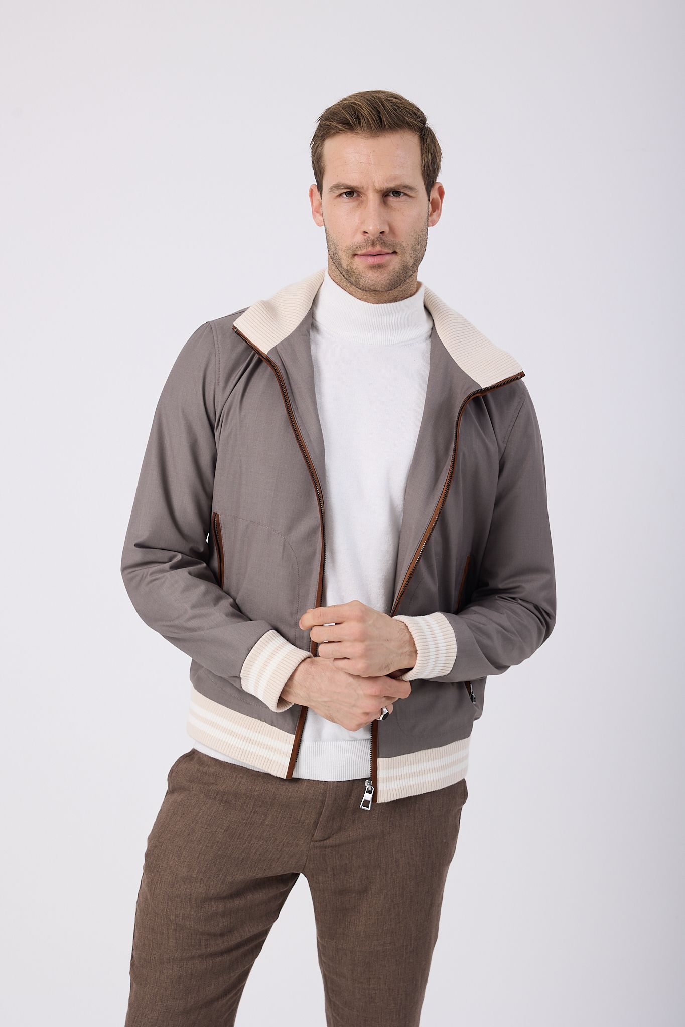 Vicuna Men's Fabric Jacket