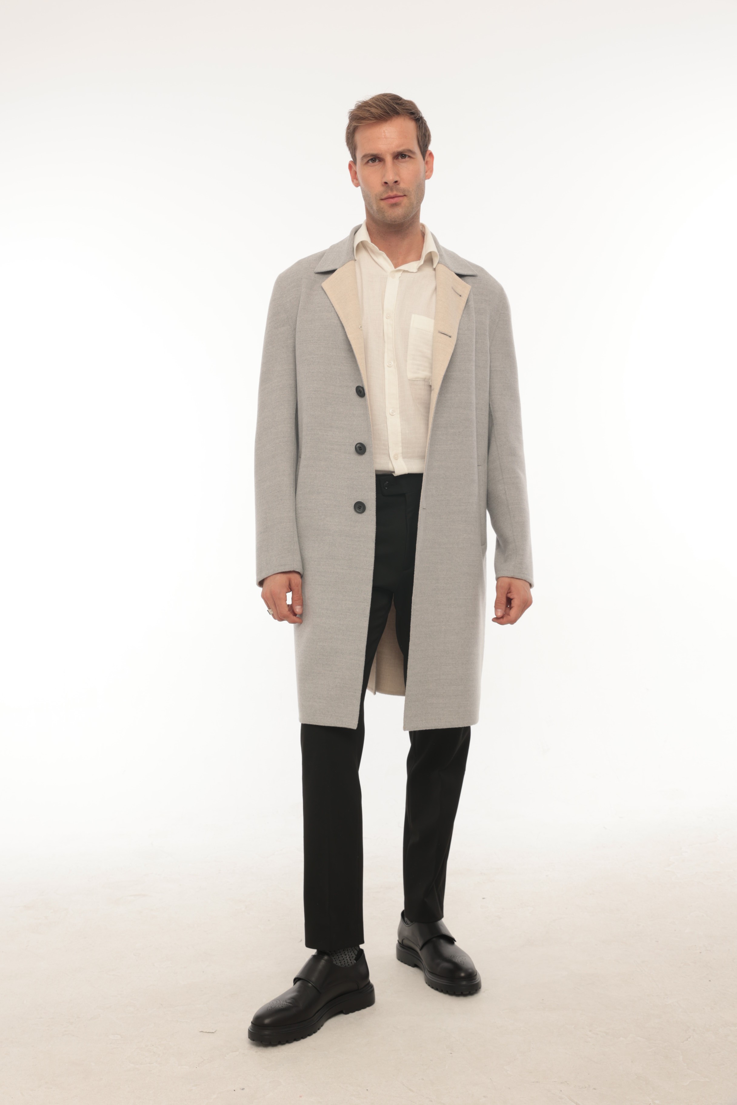 Vicuna Men's Loro Piana Fabric Coat