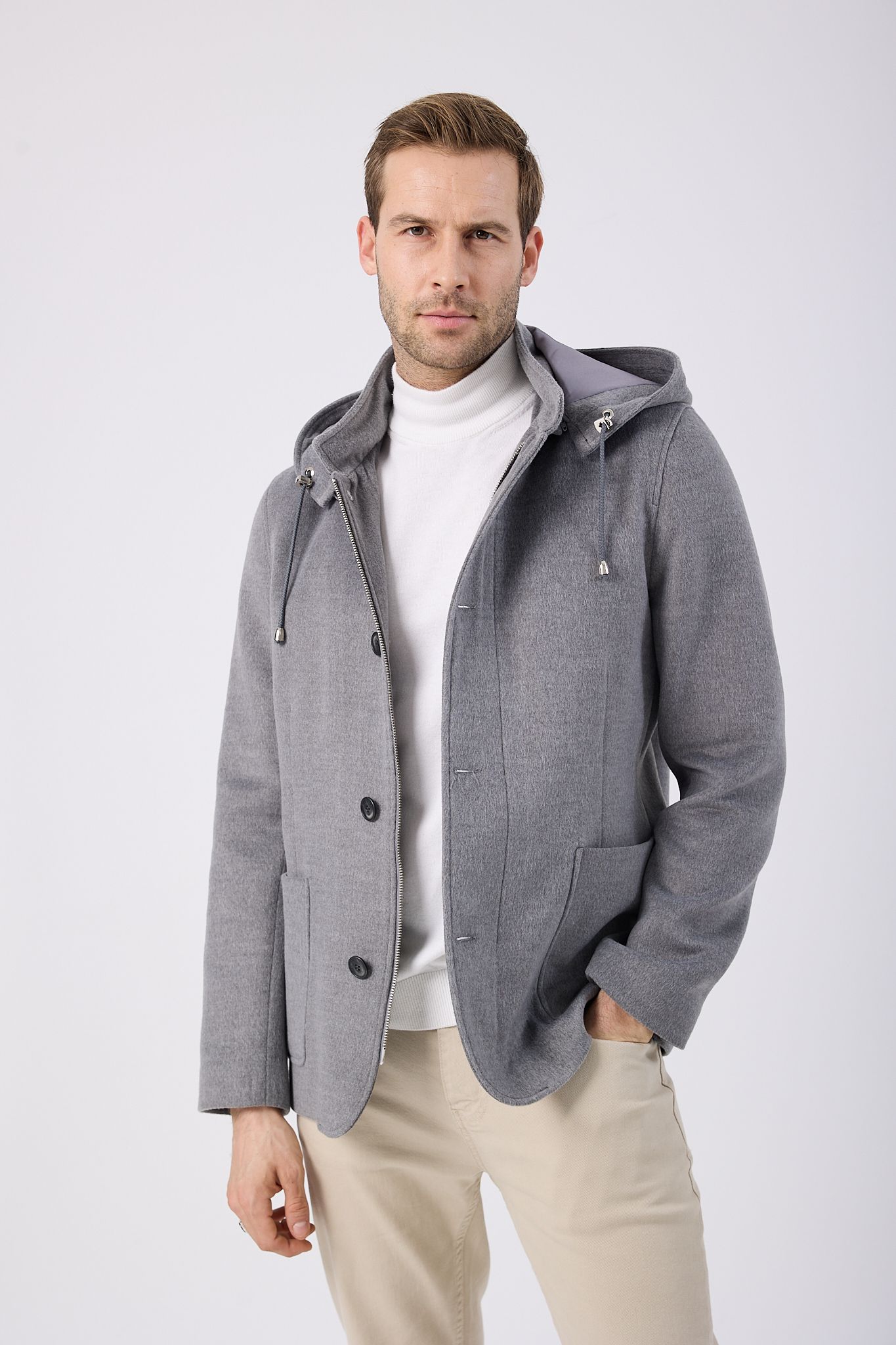 Vicuna Men's Fabric Jacket