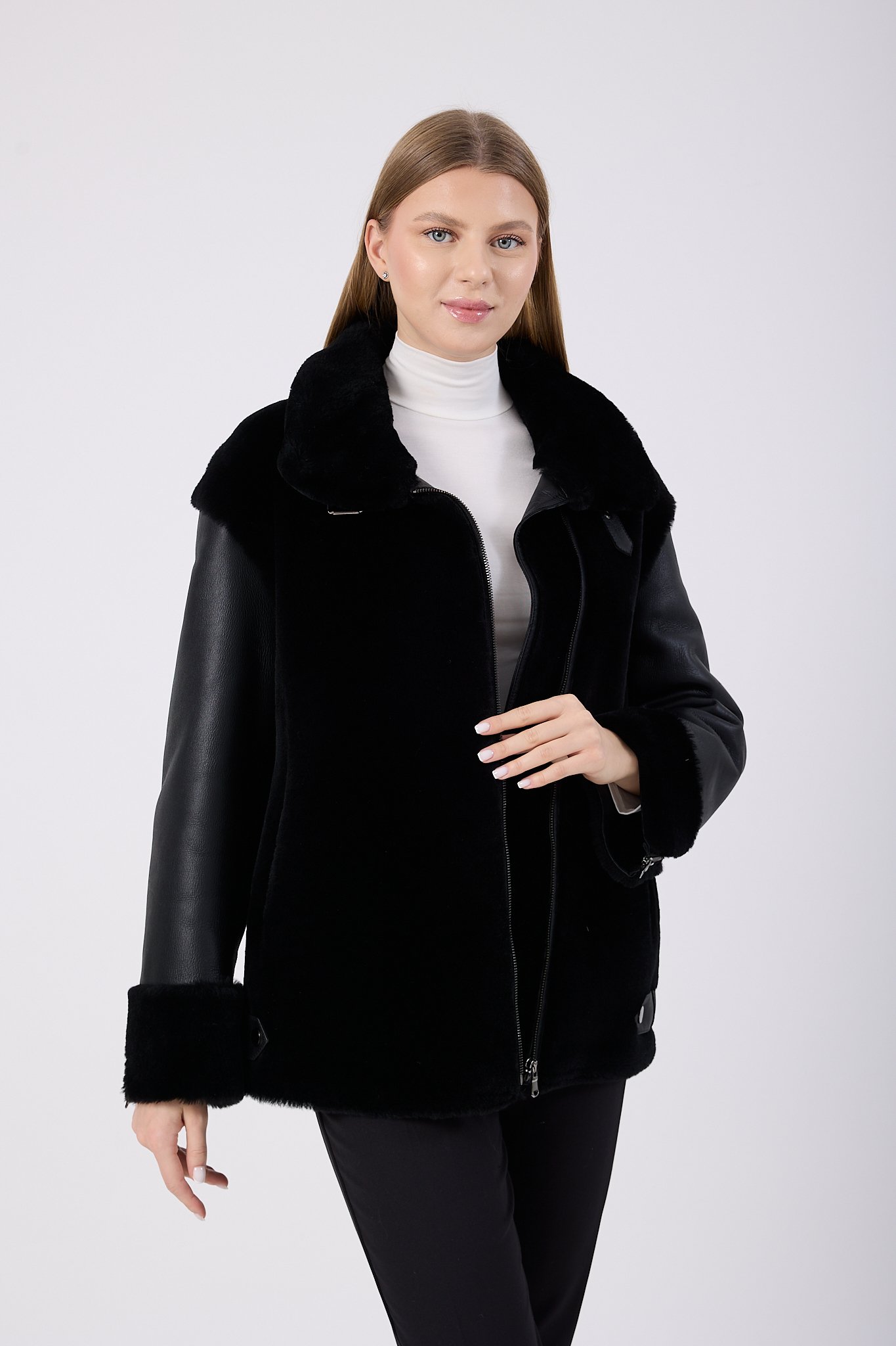 Vicuna Women's Lamb Fur Jacket