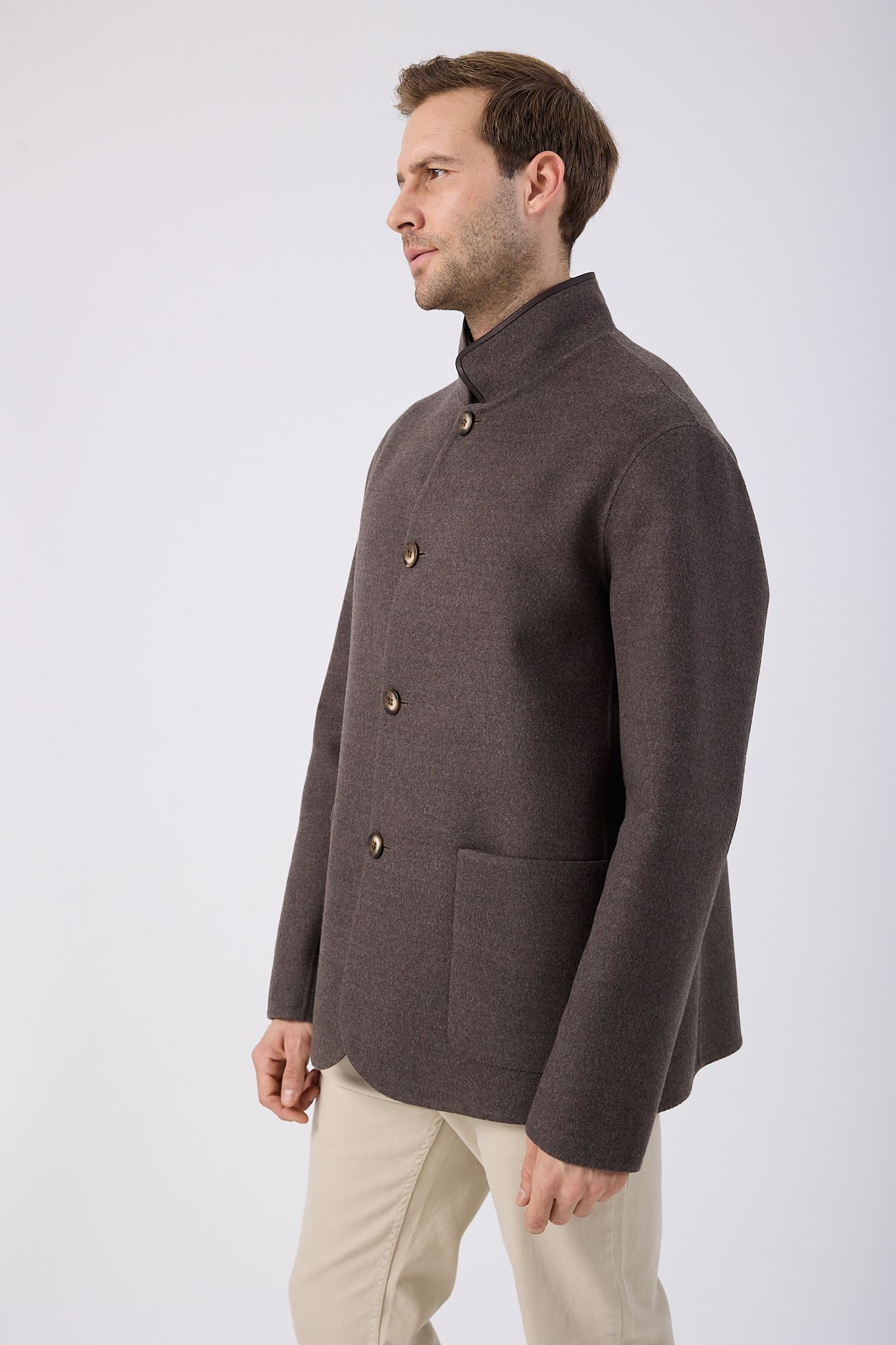 Vicuna Men's Loro Piana Fabric Jacket