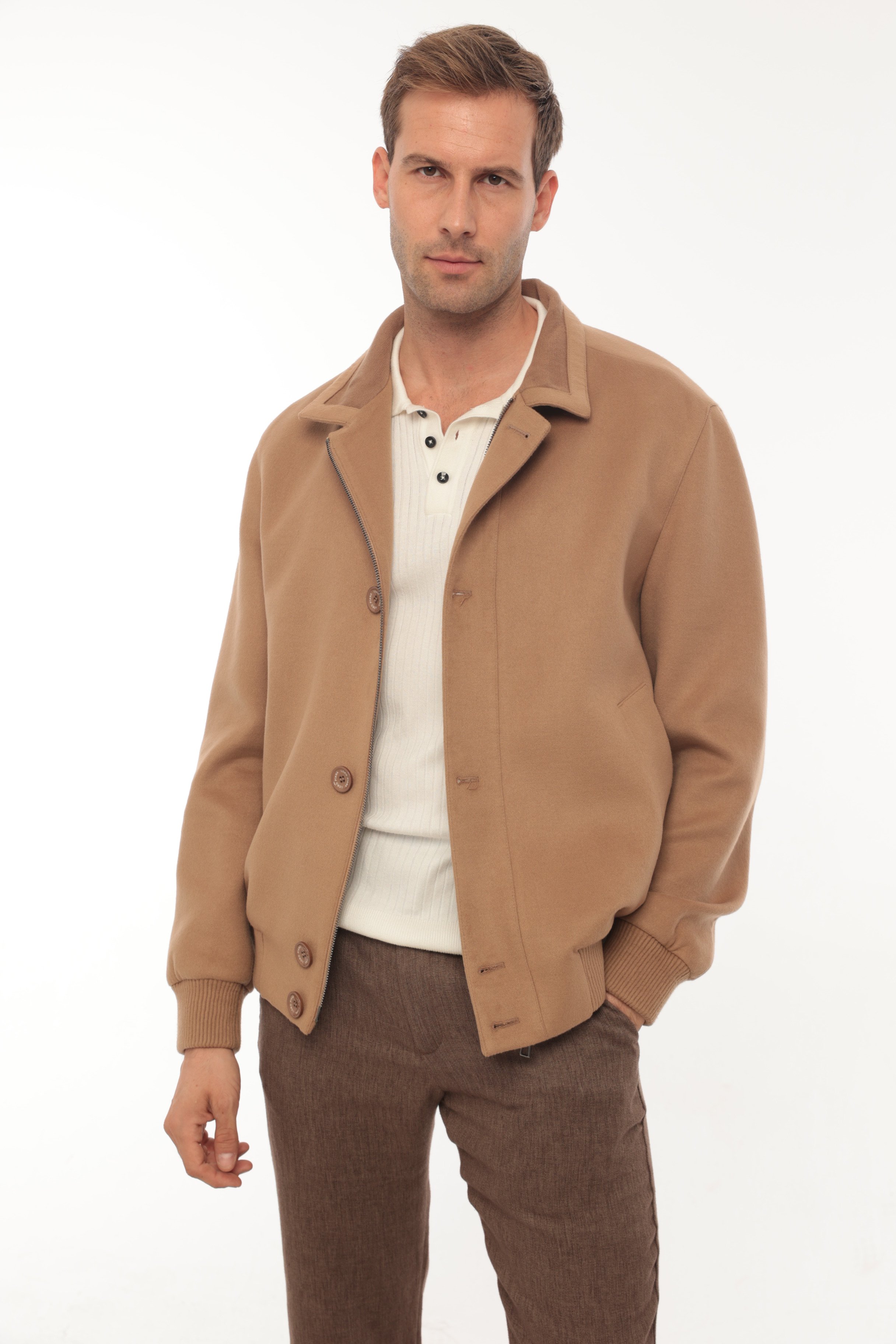 Vicuna Men's Fabric Jacket