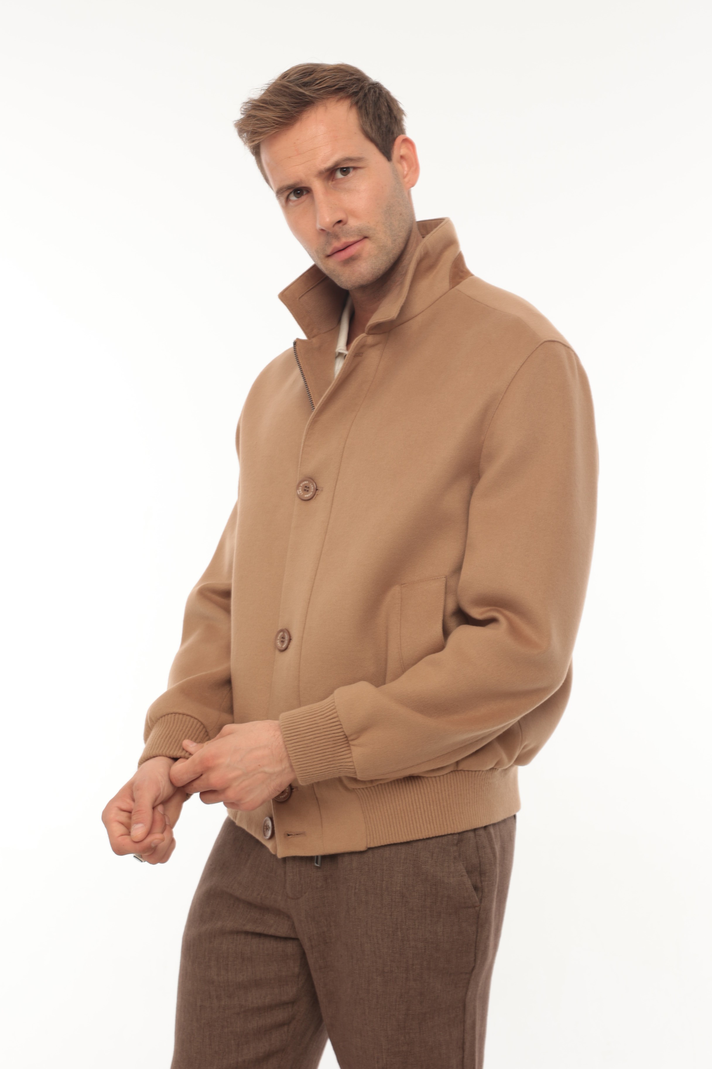 Vicuna Men's Fabric Jacket