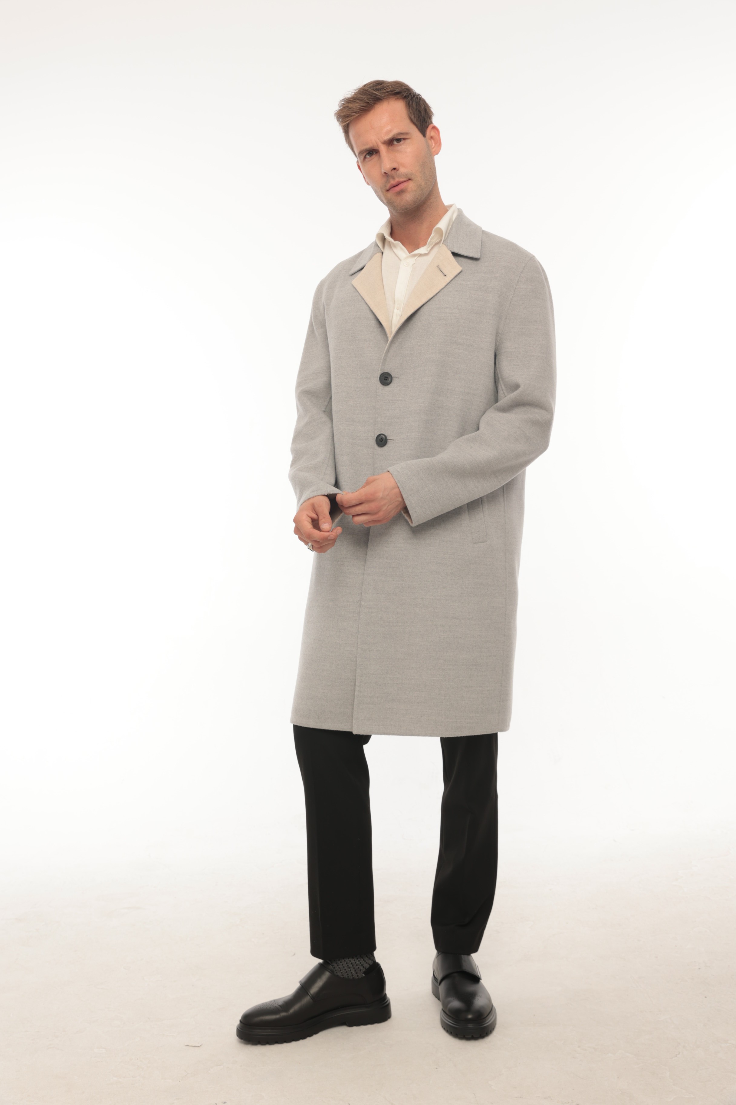 Vicuna Men's Loro Piana Fabric Coat