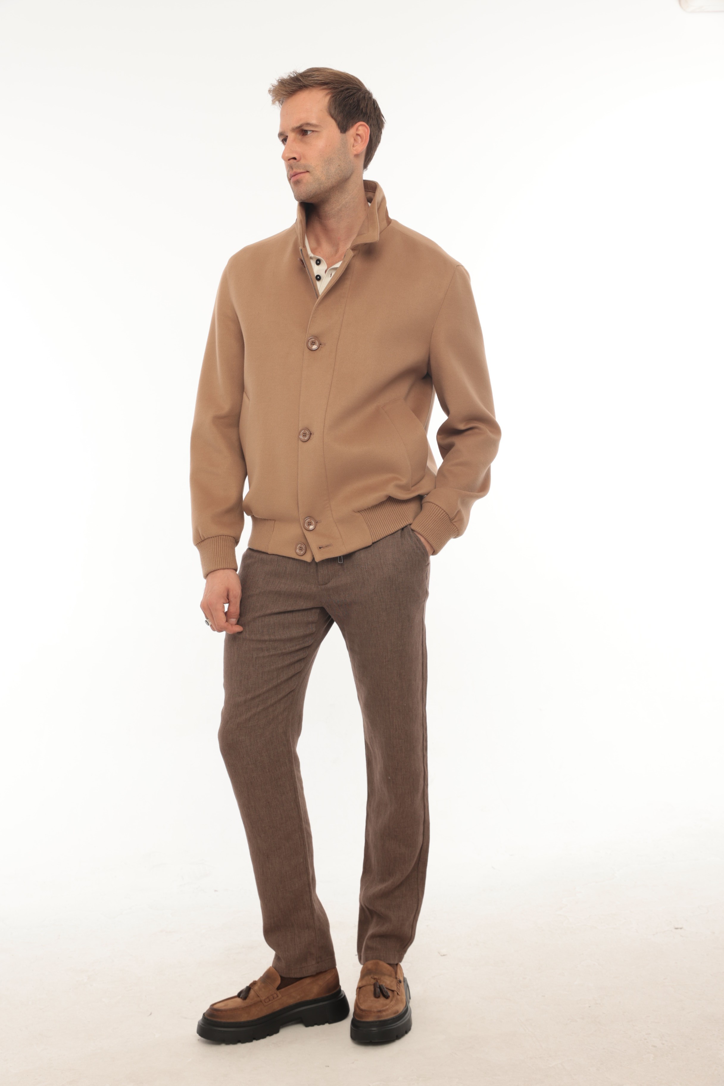 Vicuna Men's Fabric Jacket