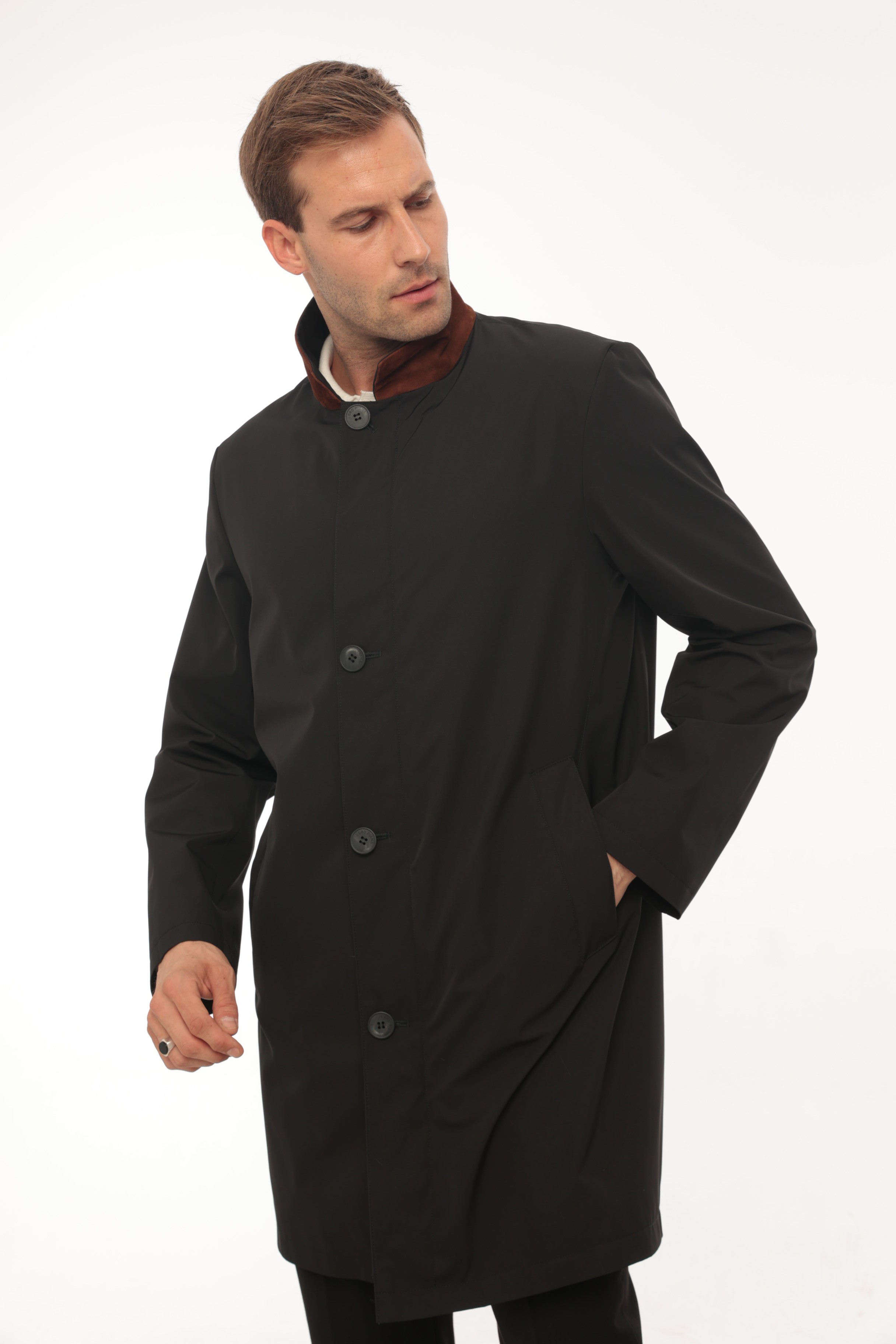 Vicuna Men's Fabric Coat