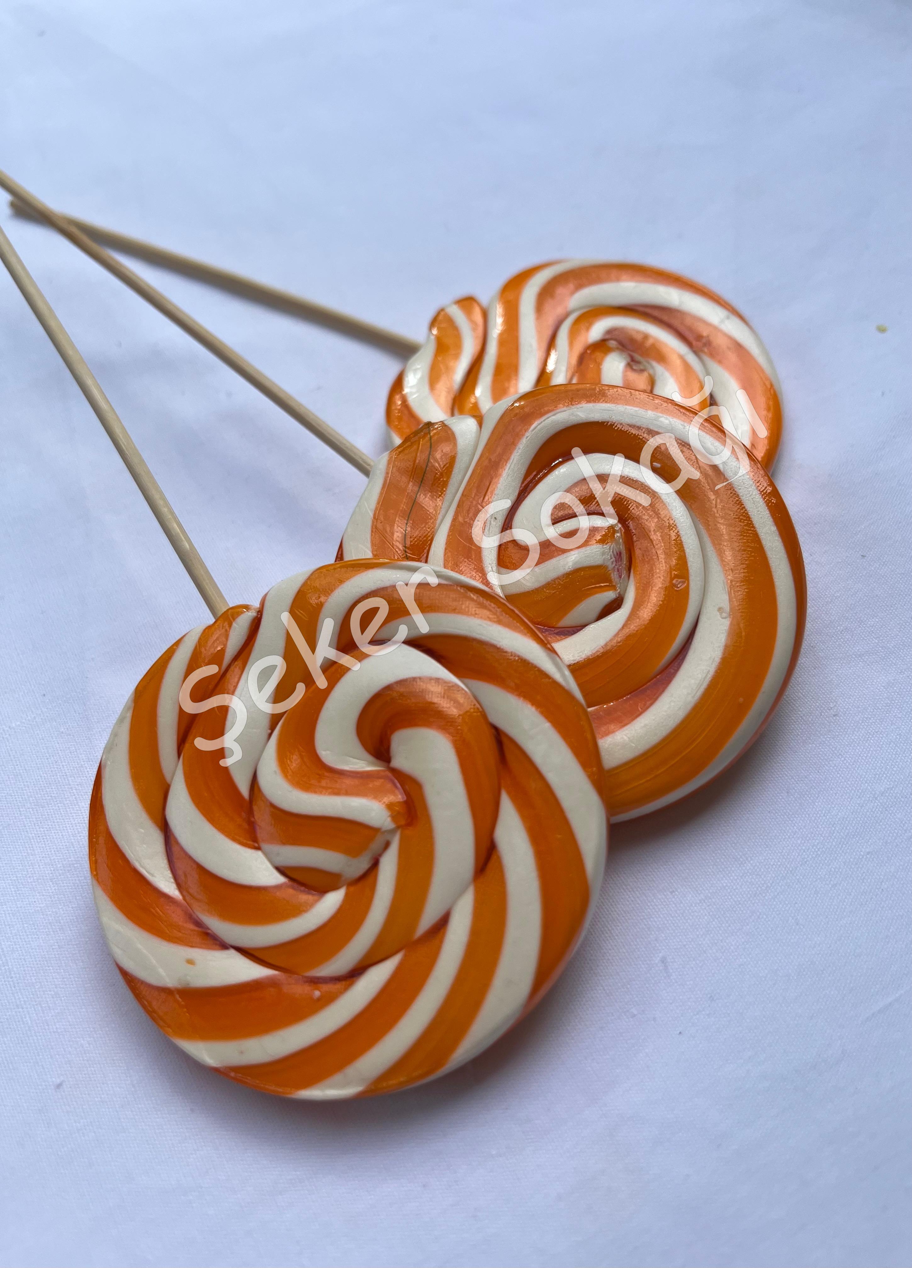 30gr Turuncu Beyaz Sosyete Şekeri 12 Adet