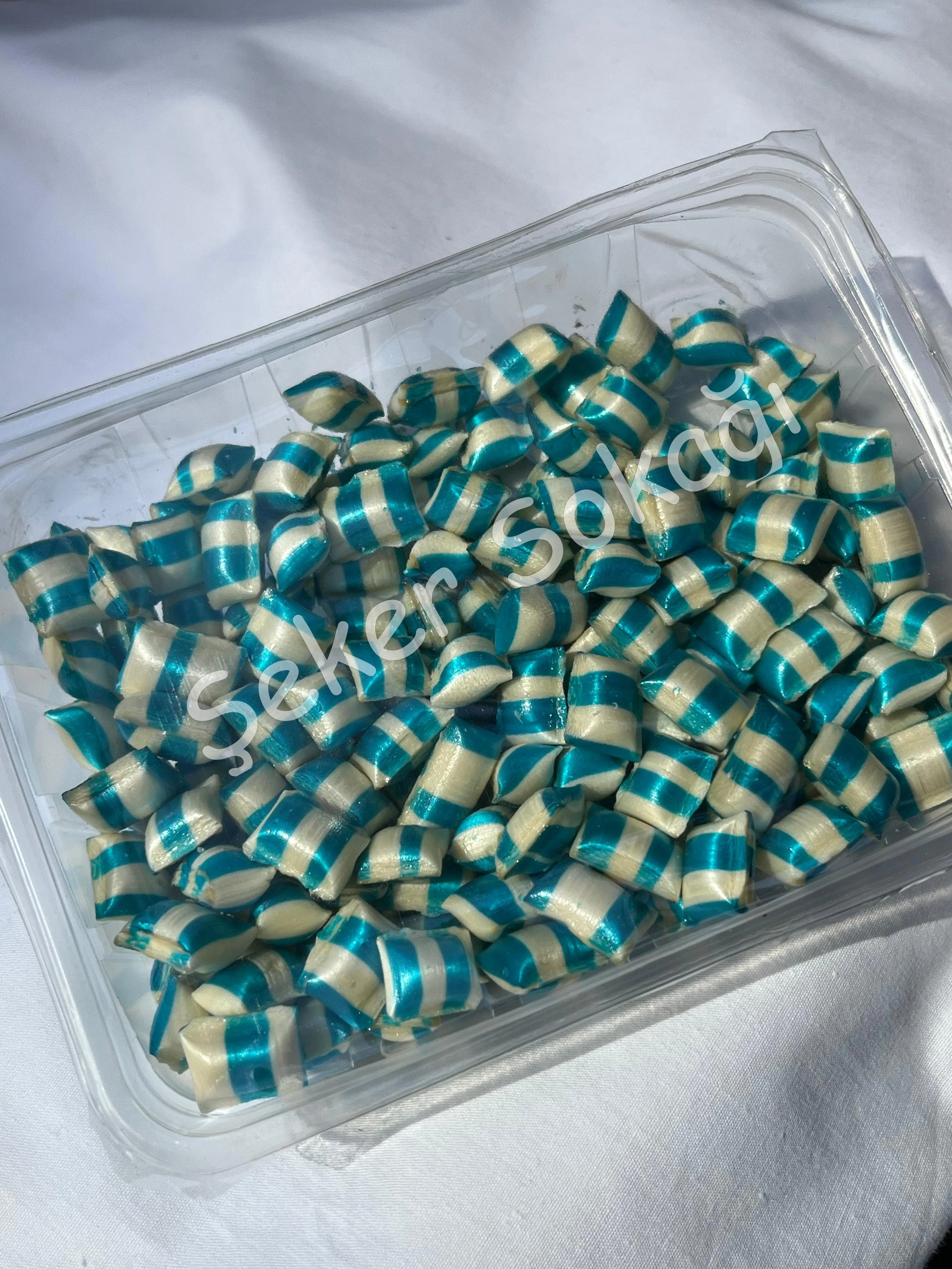 200gr Mavi Beyaz Orman Meyvesi Aromalı Akide Şeker