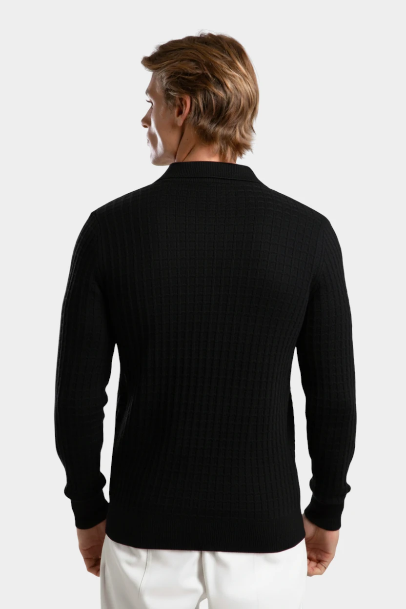 SİYAH KARELİ HIRKA 