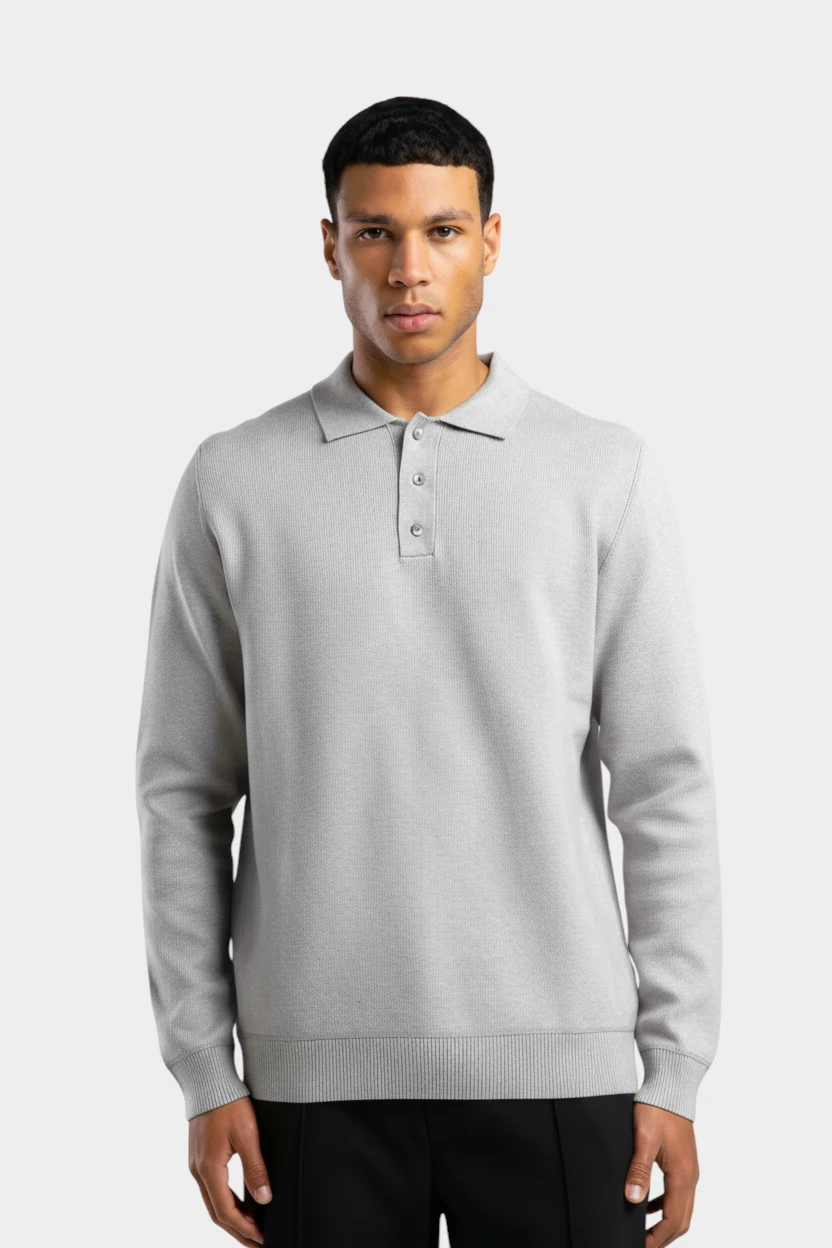 YÜN POLO KAZAK GRİ