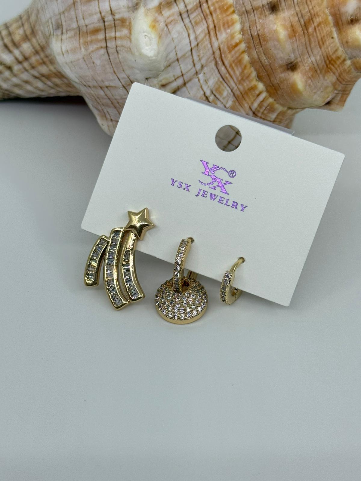 Ysx 3 lü vip küpe
