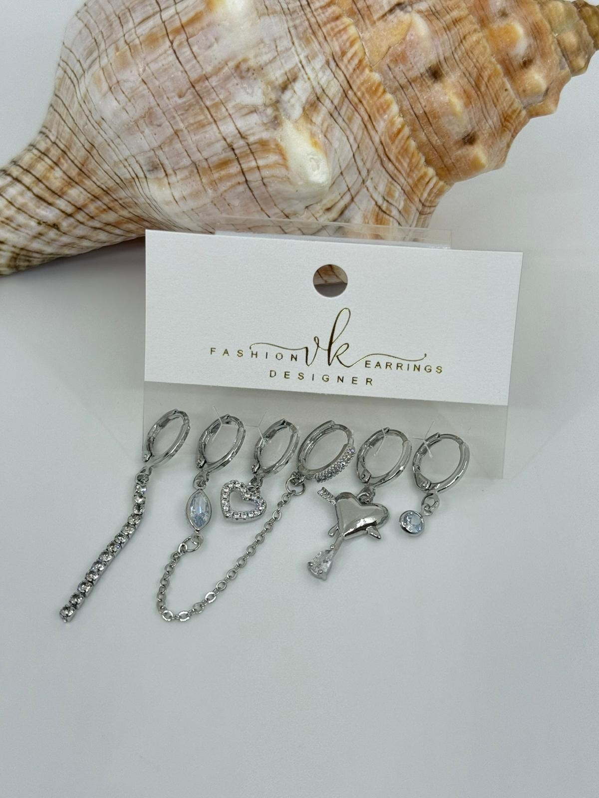 Vip 6 lı set küpe