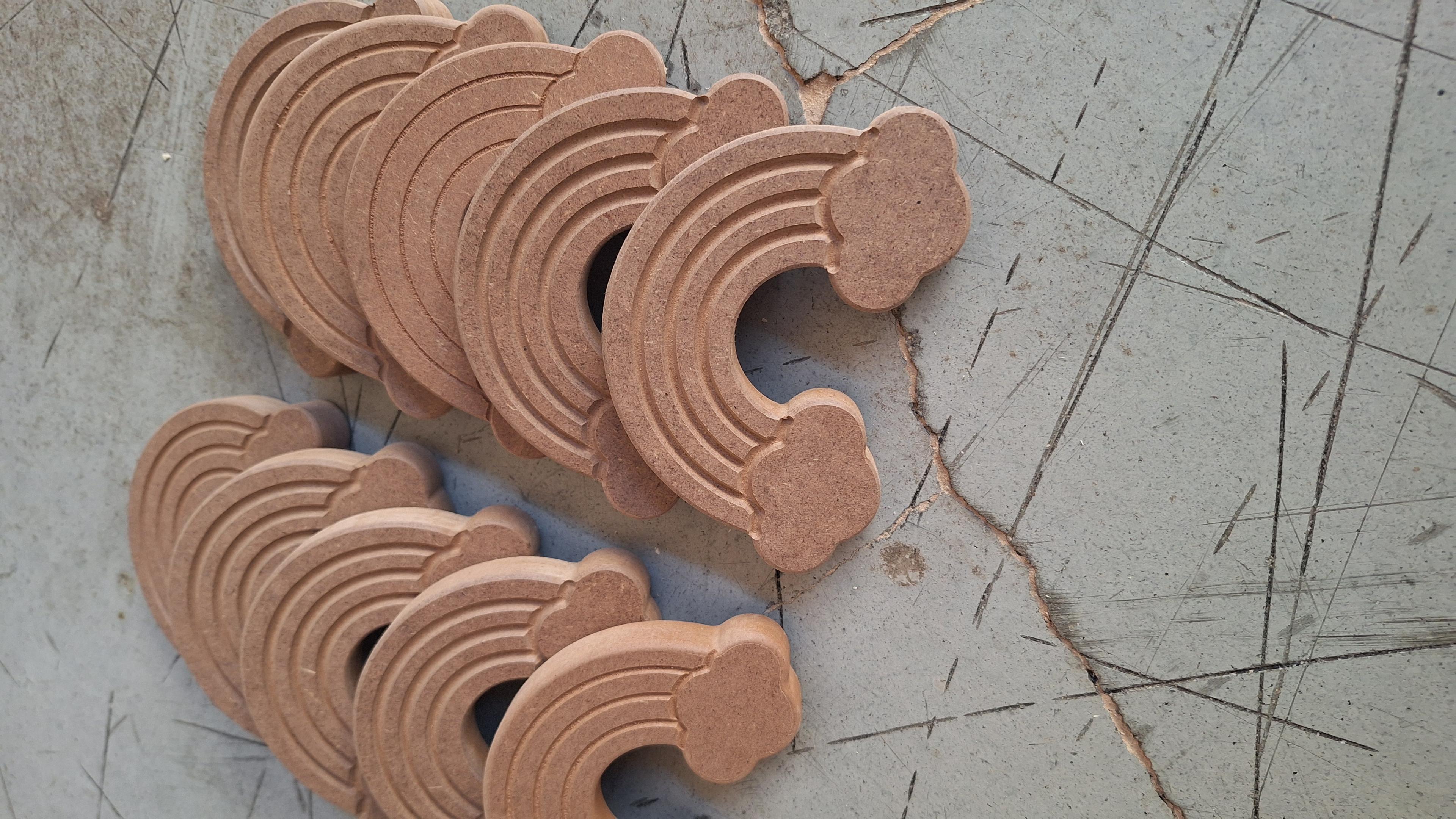 Ahşap Gökkuşağı 18 mm mdf 10 adet 