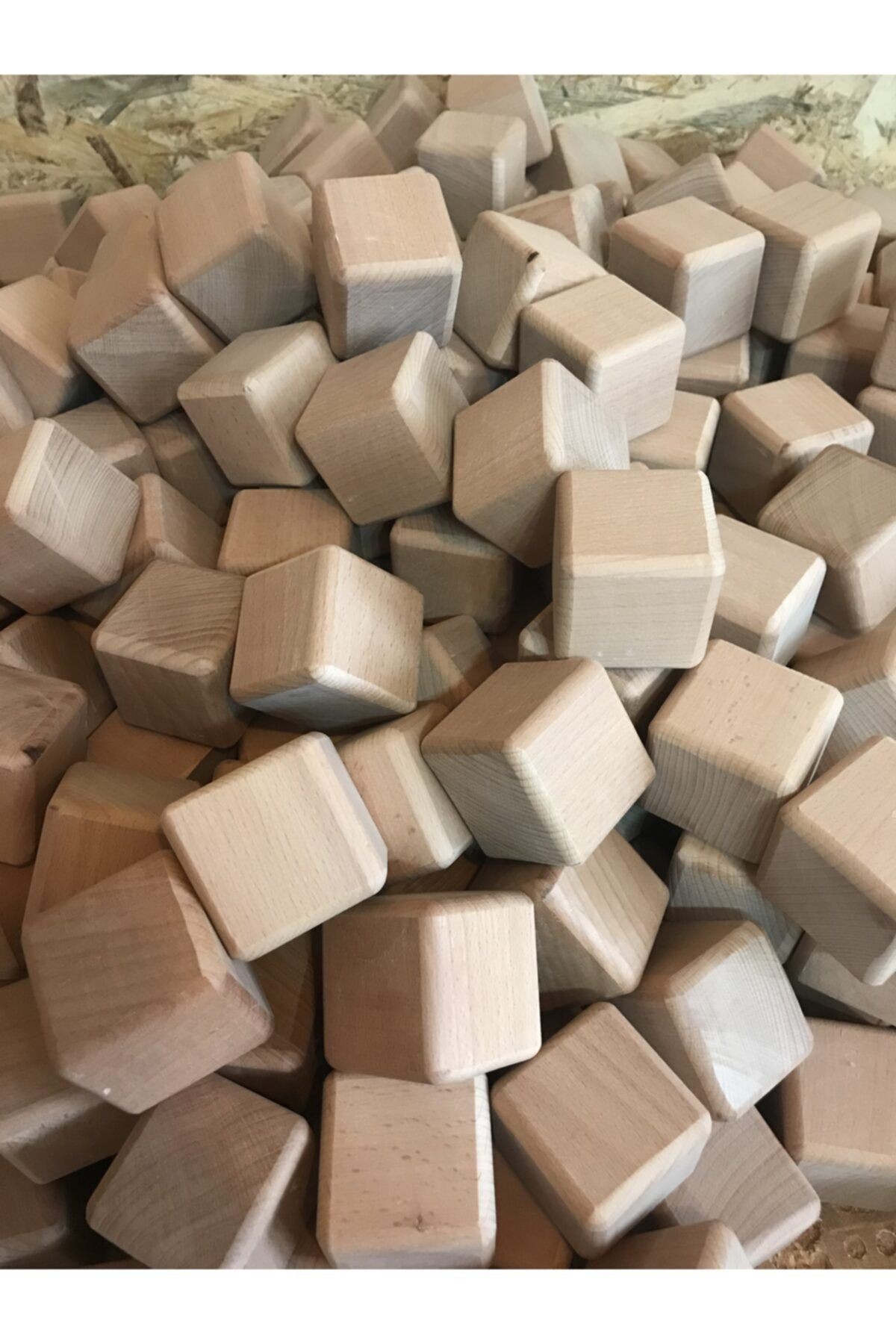 Ahşap Küp 5cm 10 Adet (kayın Ağacından)