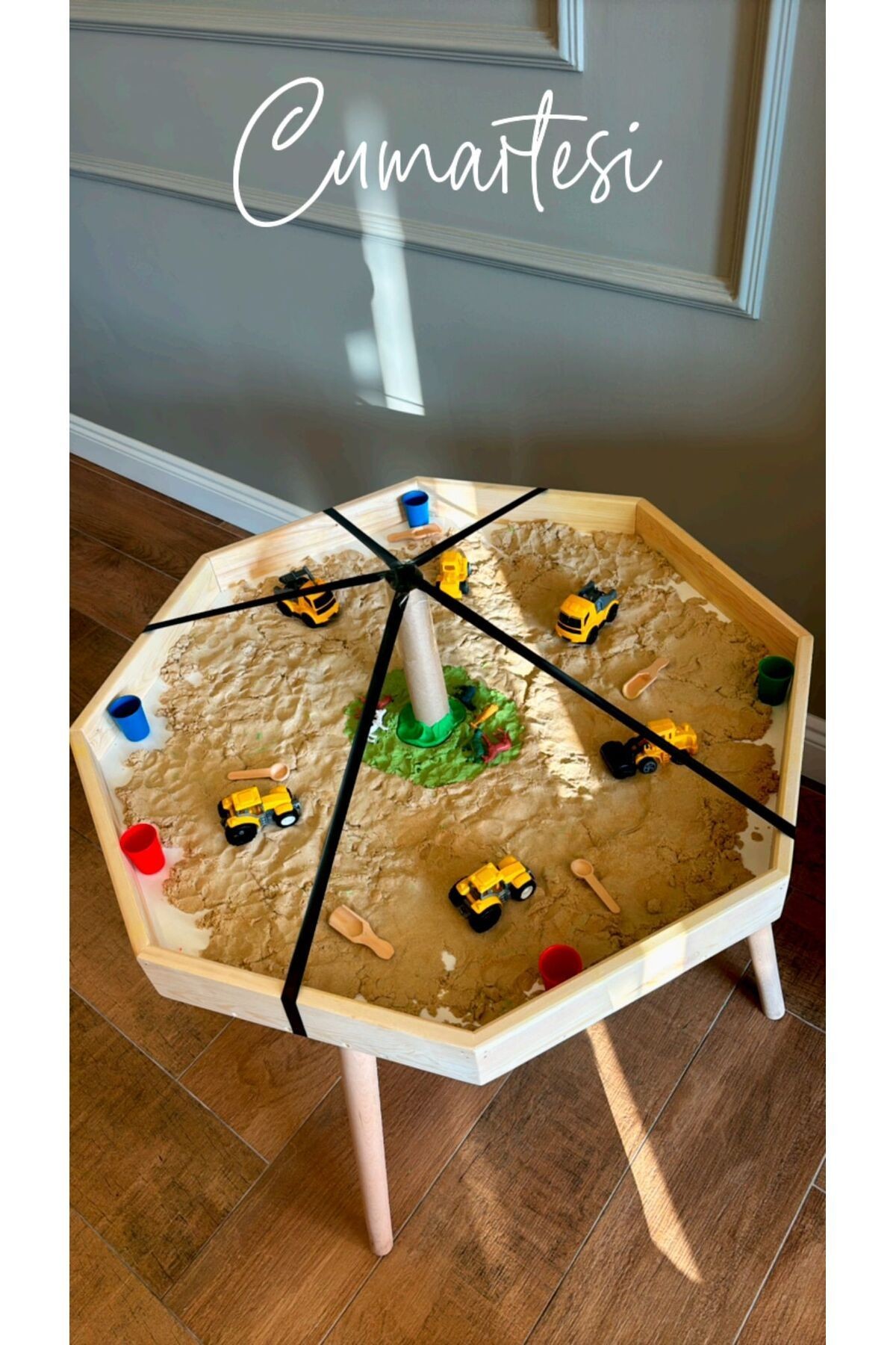 Etkinlik Masası Sekizgen,Yerde de kullanılabilen (Kapaklı)90x90 cm