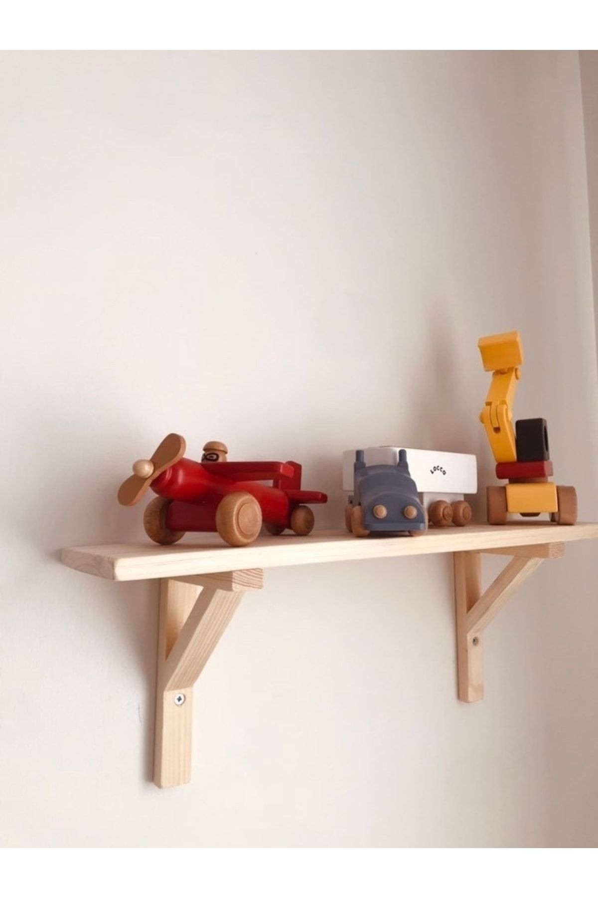 Ahşap Raf 60 Cm Çam Ağacından