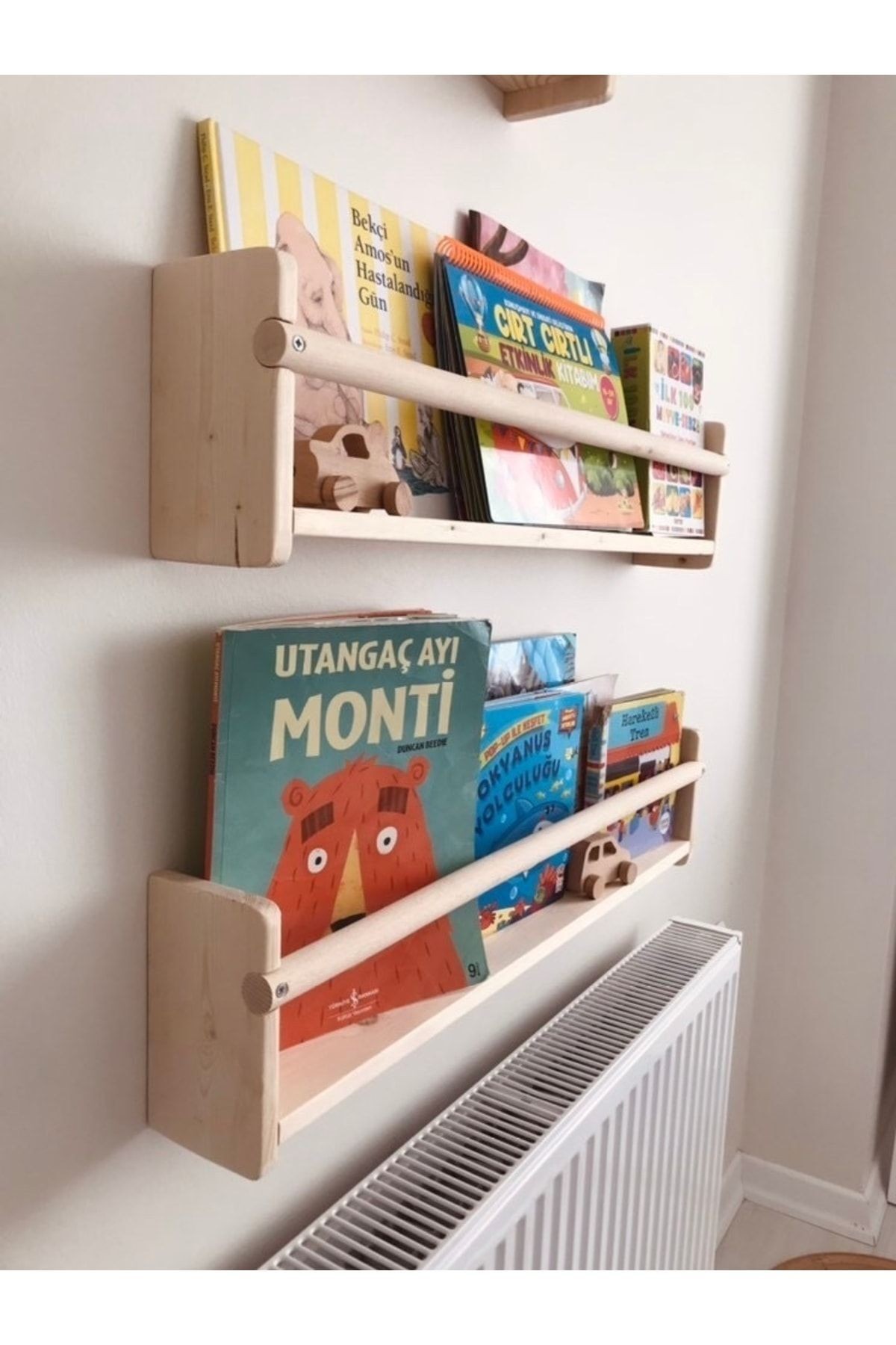 Montessori Raf Yuvarlak Çıtalı 75 Cm 2 Adet