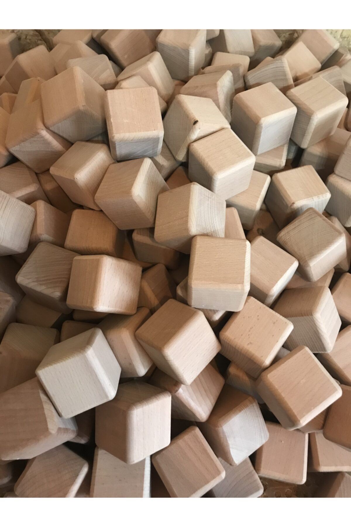 Ahşap Küp 5cm 10 Adet (kayın Ağacından)