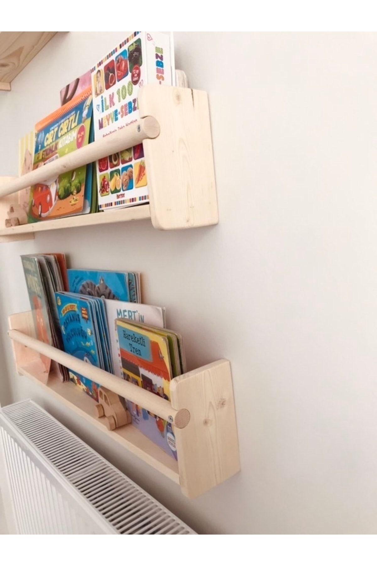 Montessori Raf Yuvarlak Çıtalı 75 Cm 2 Adet