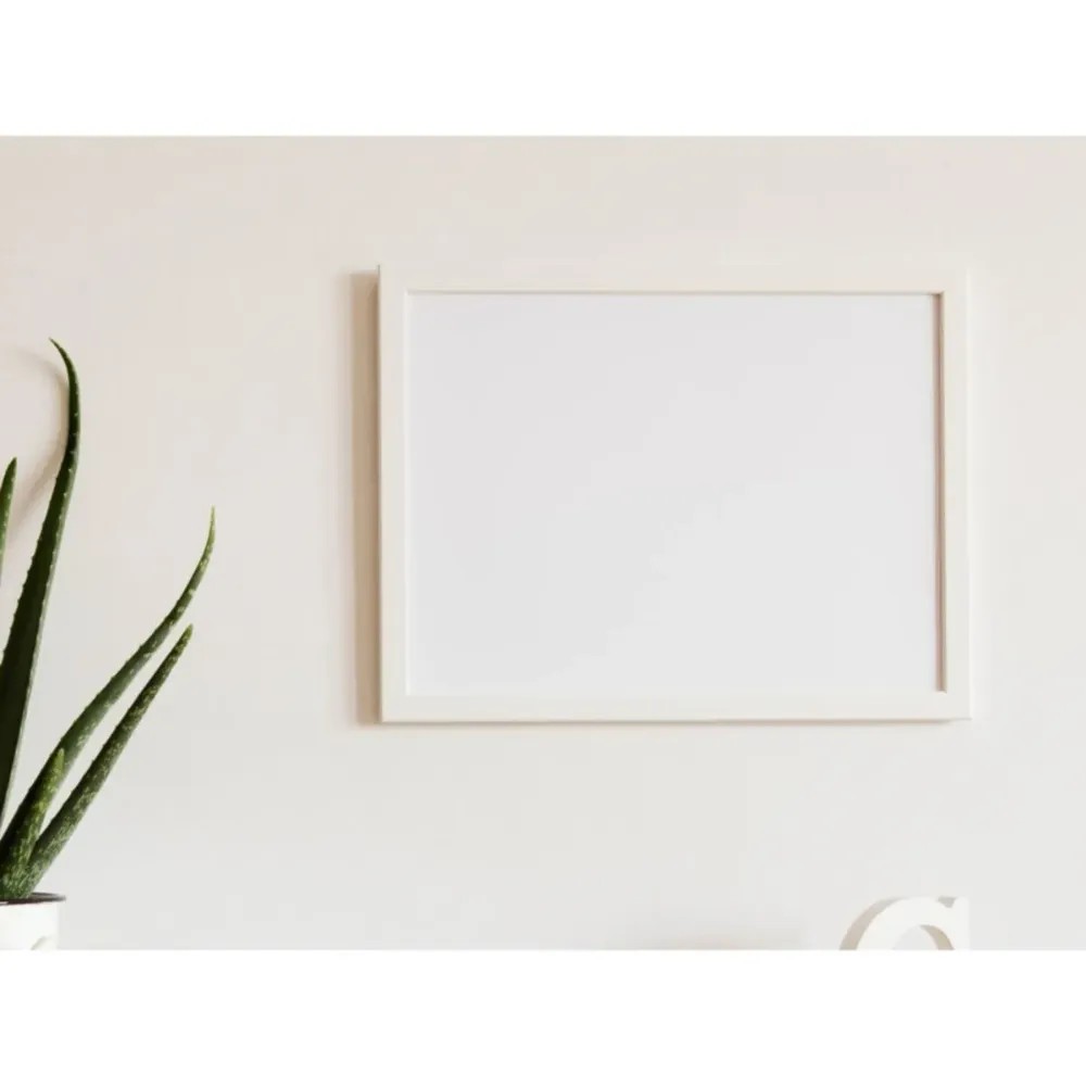 Mrt Ahşap 21x30 cm (A4) Beyaz Çerçeve ,Belge çerçevesi ,Plexili ,Askı Kancalı,Yatay-Dikey