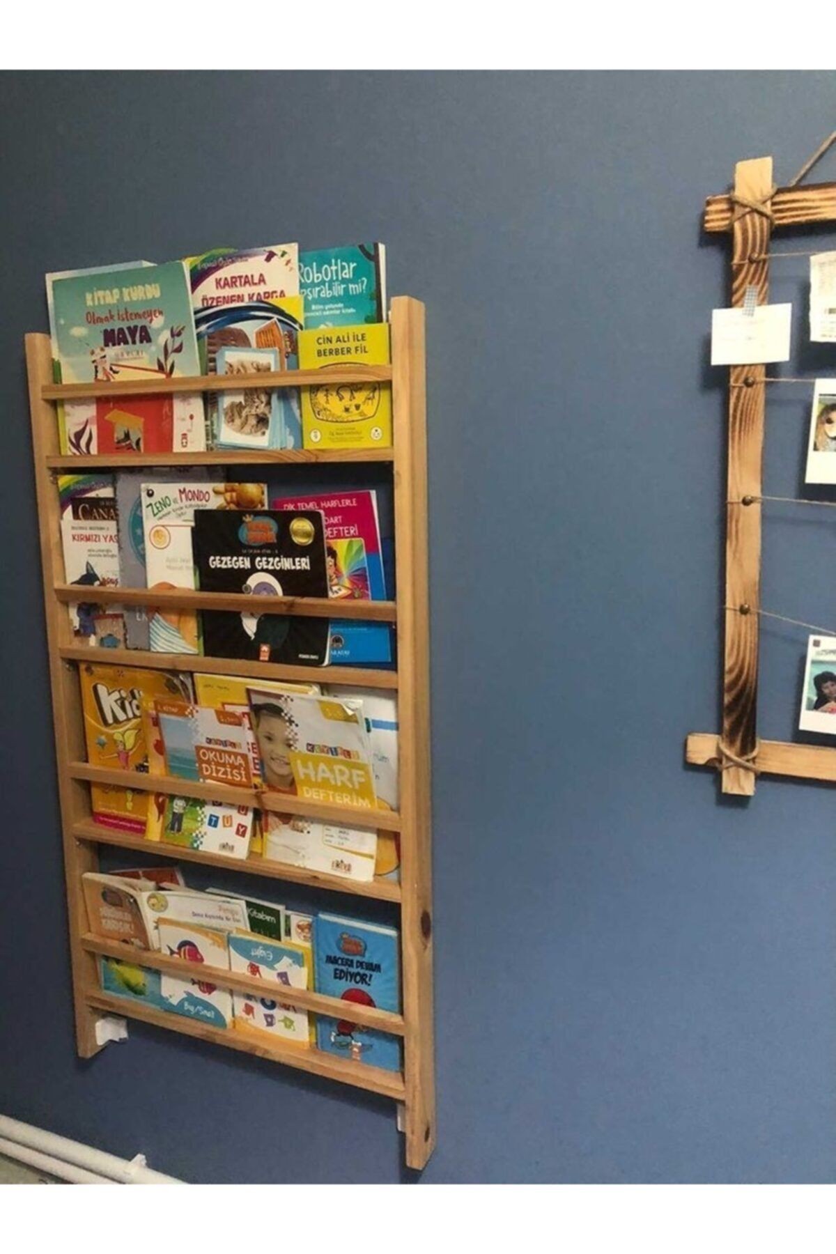 Montessori Kitaplık Ahşaptan