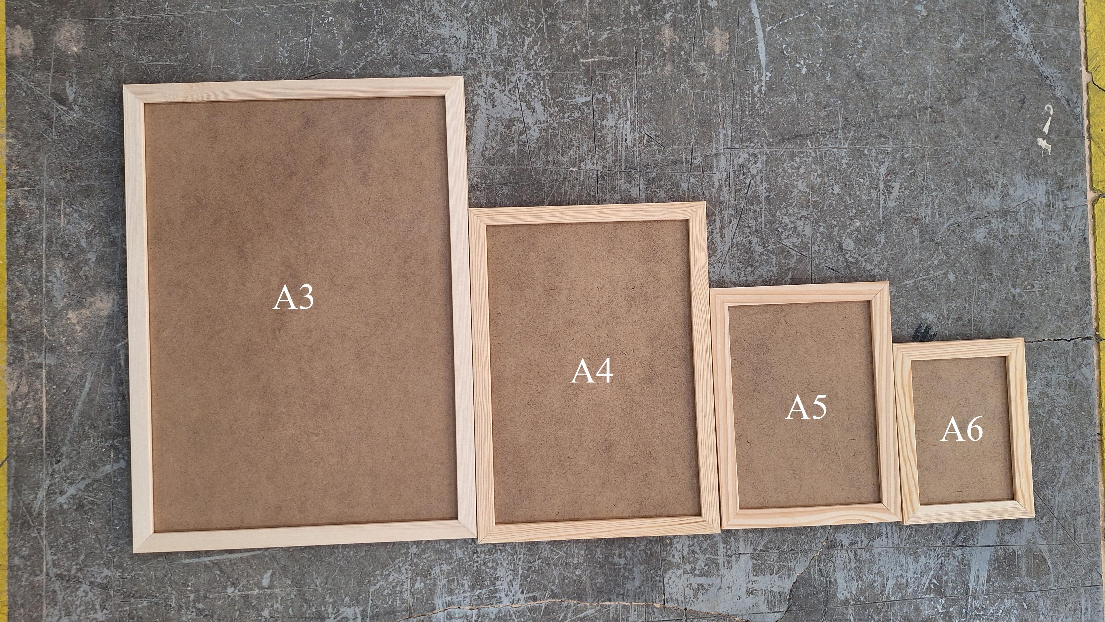 Ahşap çerçeve A5(15x21 cm) 10 adet