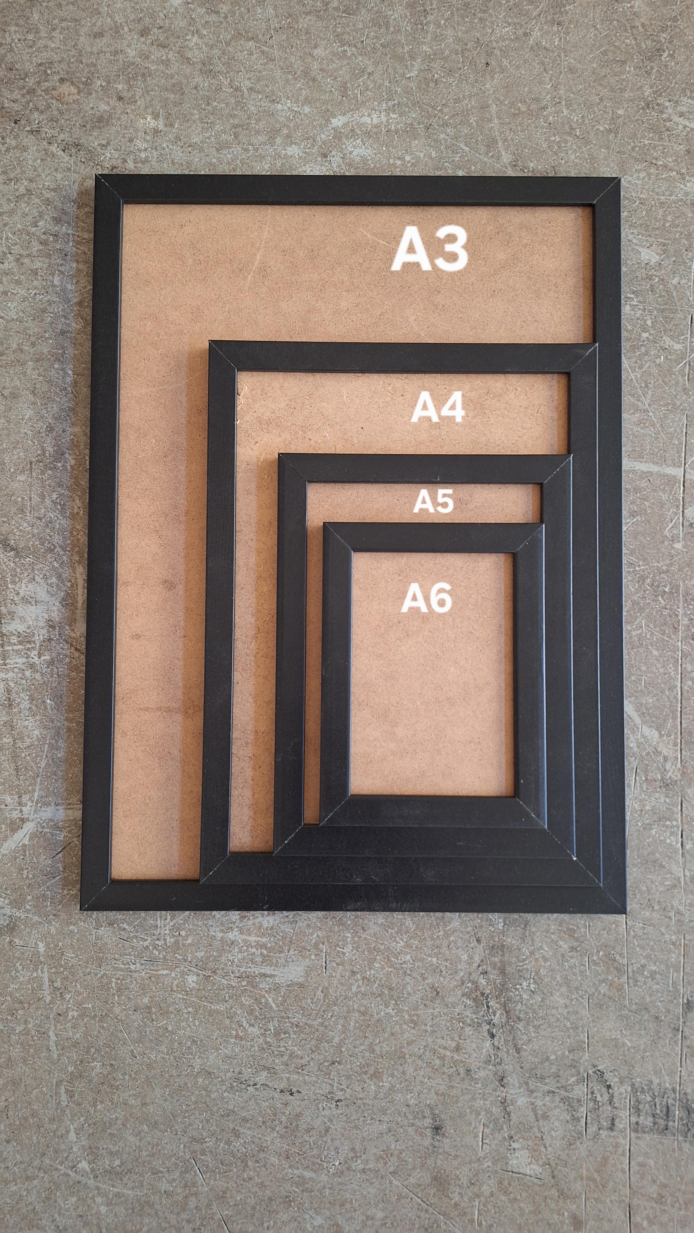 Siyah çerçeve A5 (15x21 cm ) 10 adet 